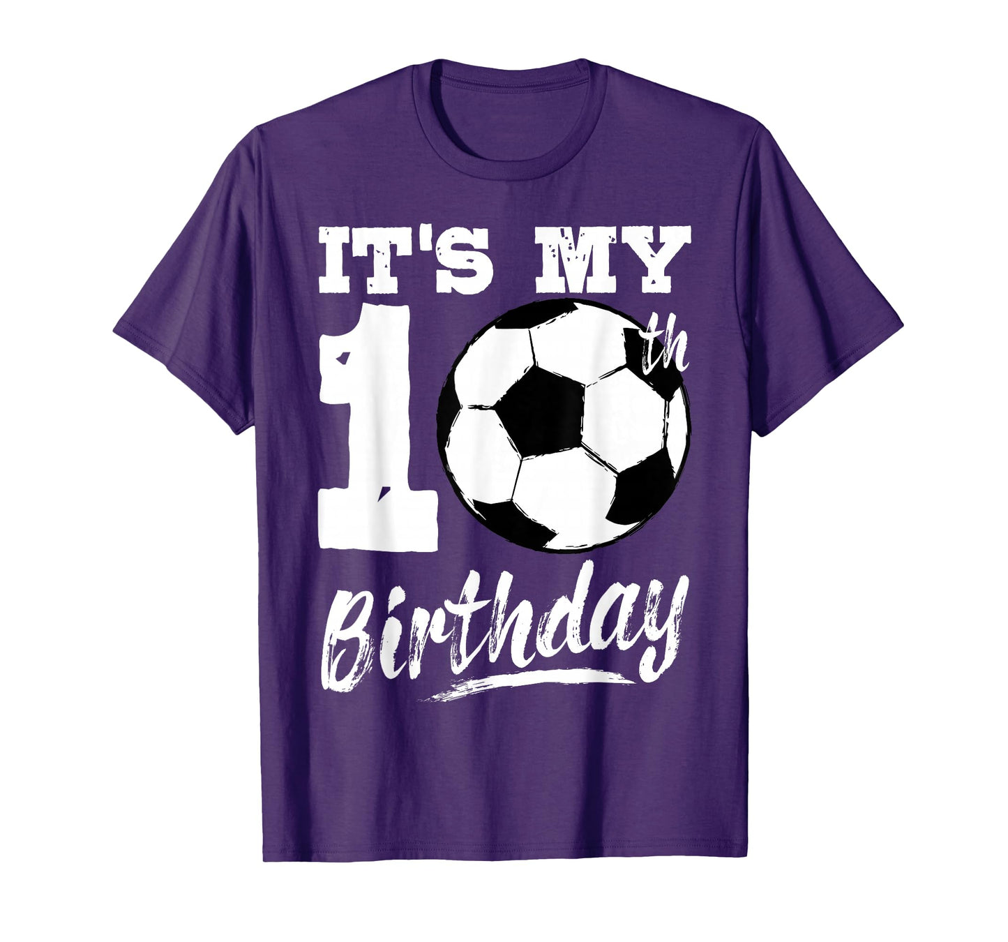It's My 10th Birthday Soccer Player 10 Bday Party Team T-Shirt