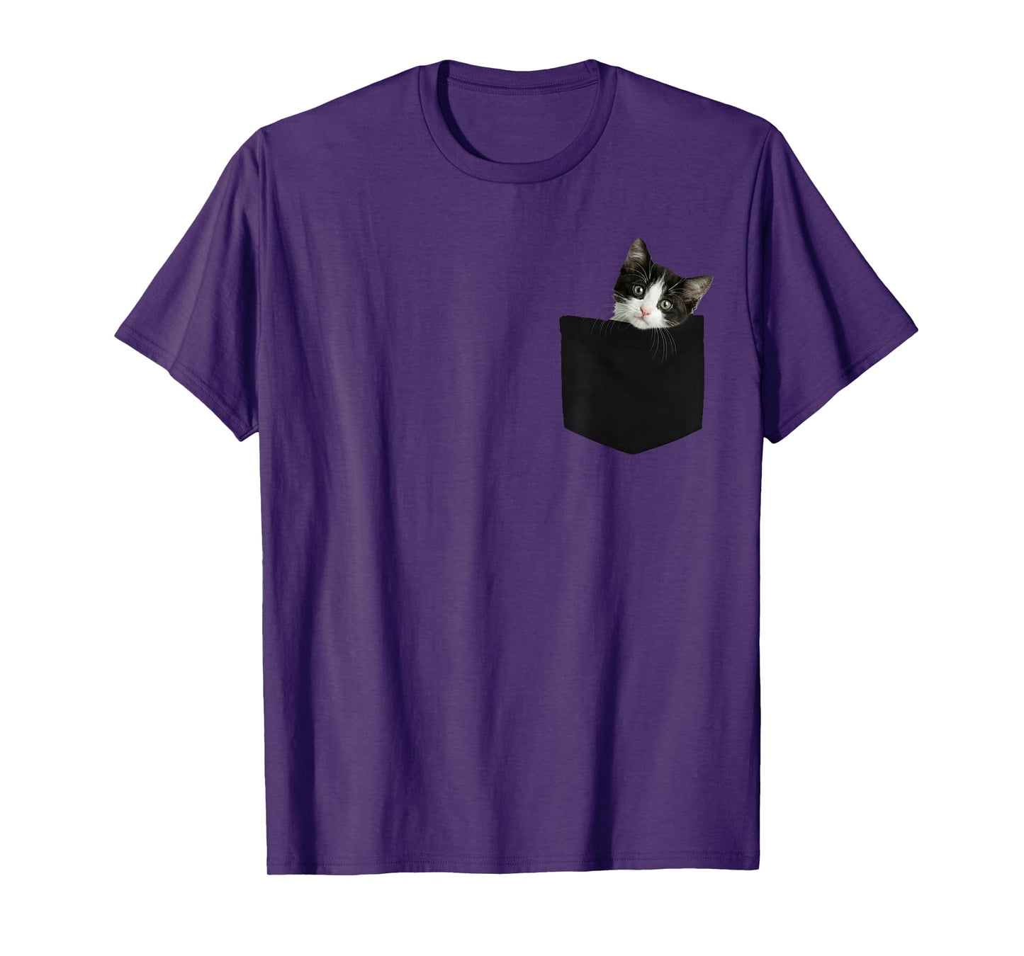 Cat Pocket Peeking Cute Cat in Pocket T-Shirt