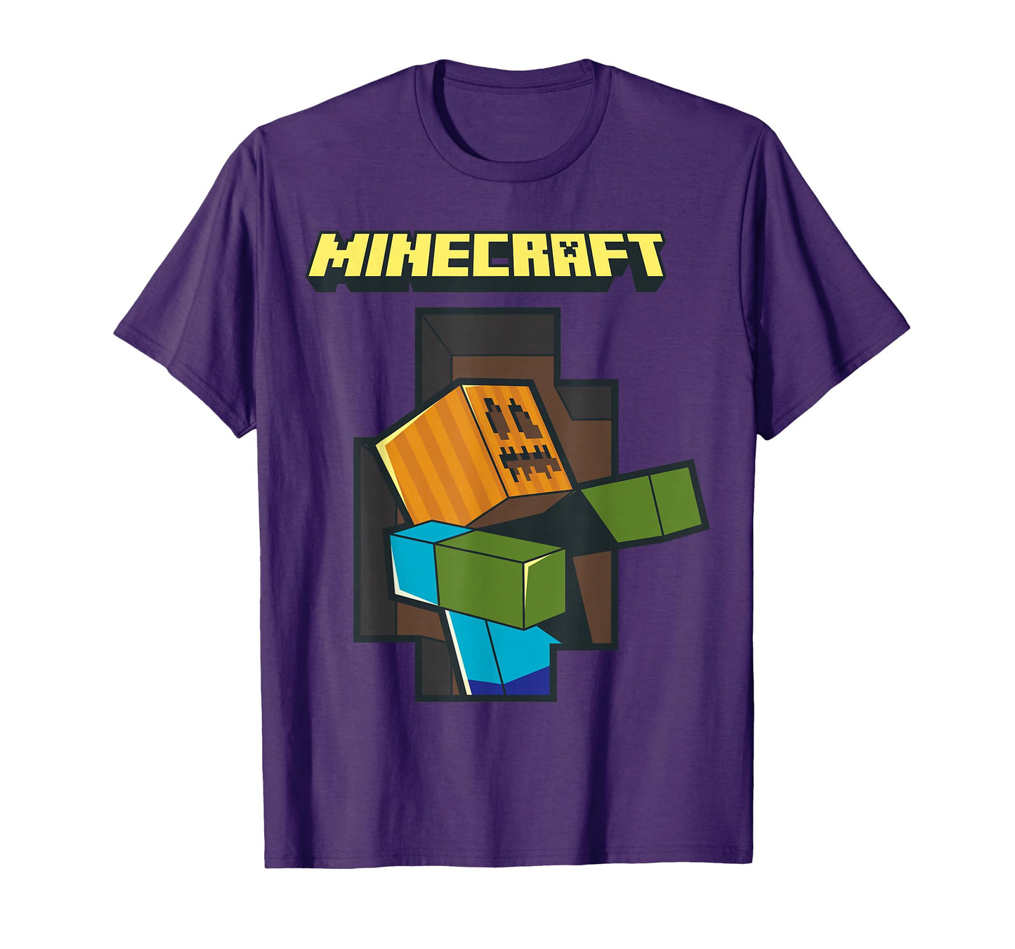 Minecraft Pumpkinhead Zombie Halloween T-Shirt