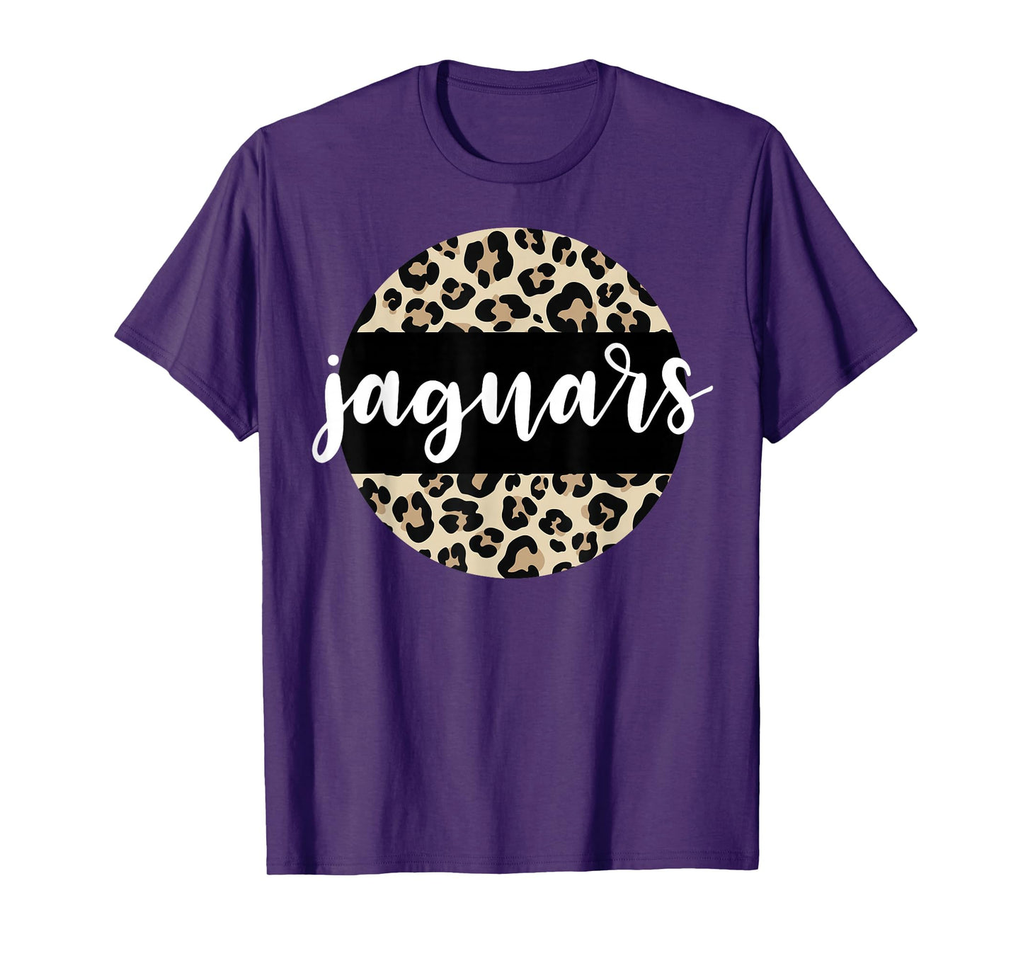 Leopard Print Jaguars Team Mascot School Spirit Game Night T-Shirt
