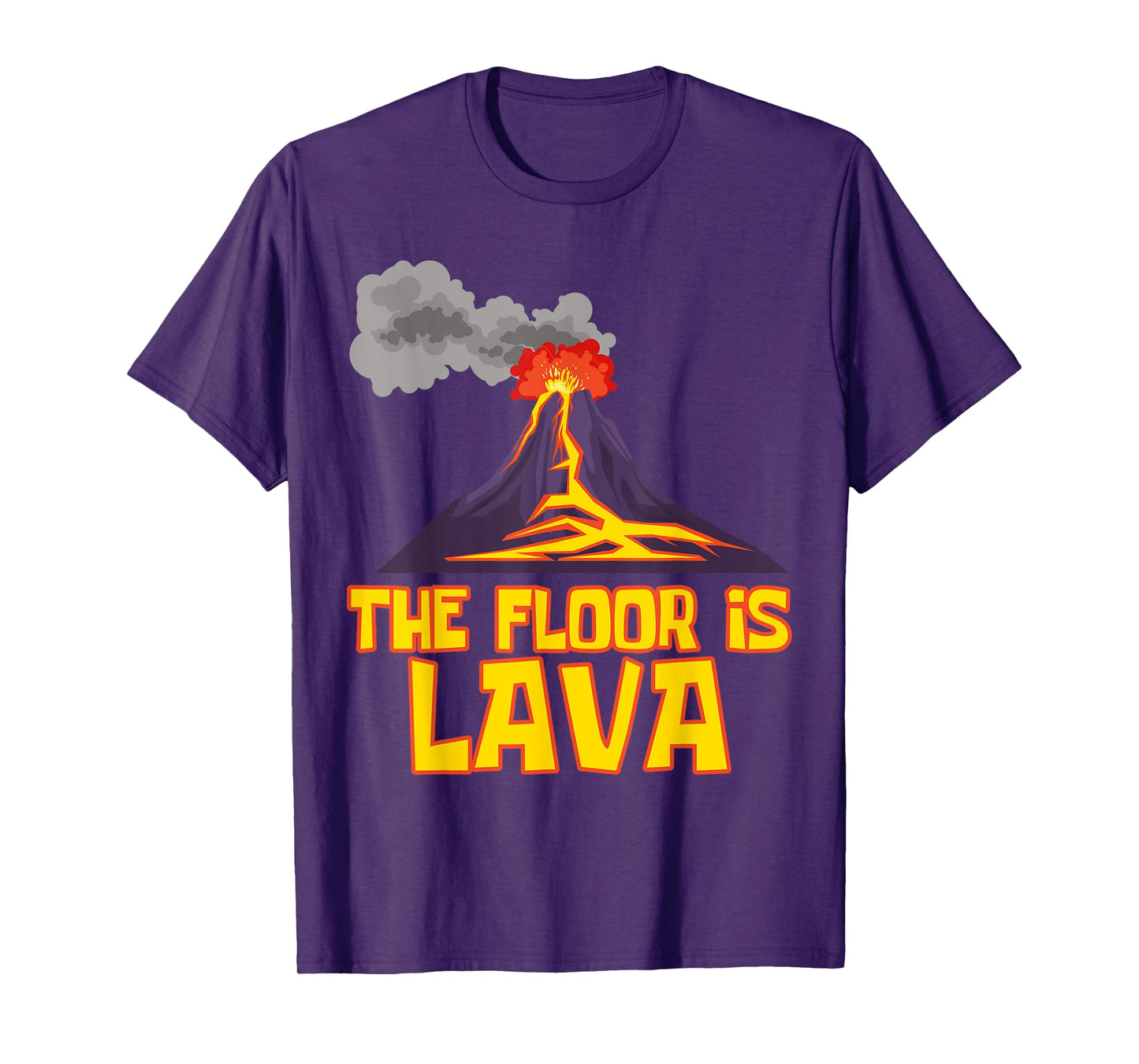 Funny Cute The Floor is Lava Volcano Gift Science Teacher T-Shirt for Men Women