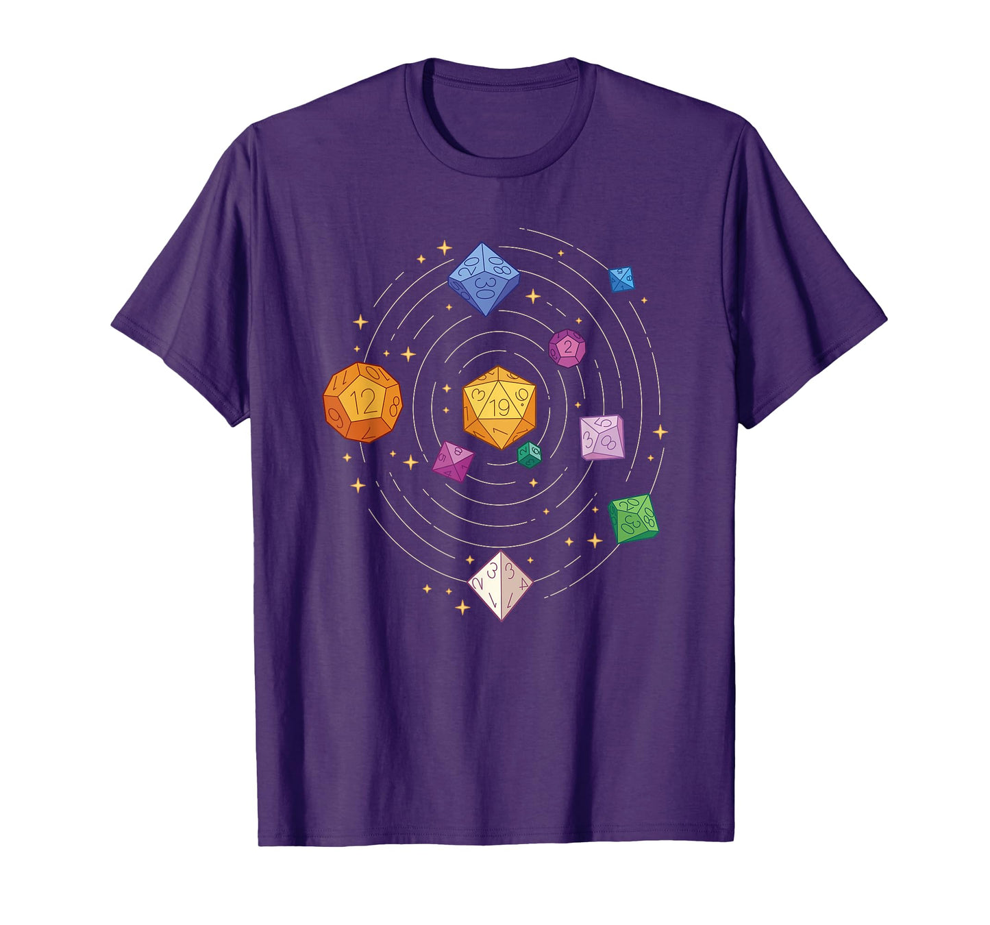 Roleplaying Games, Rotating Dice in Space RPG T-Shirt