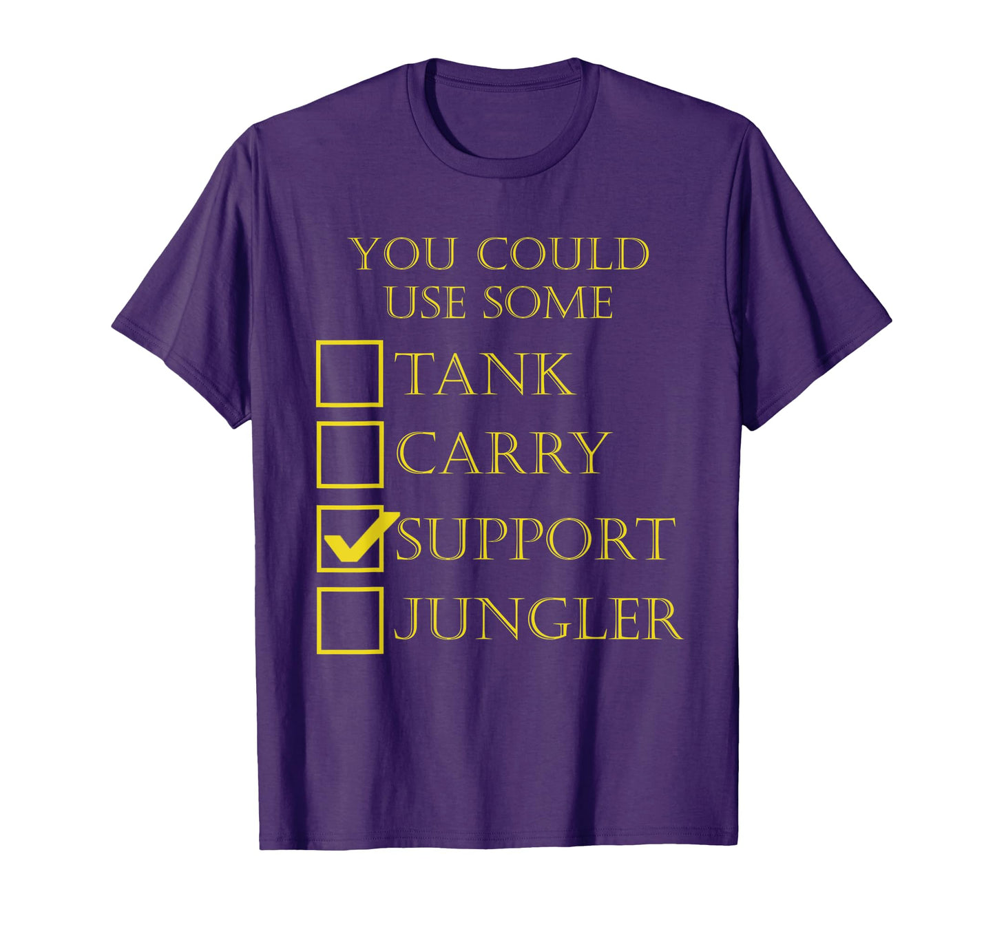 Funny Gaming League Support T-shirt
