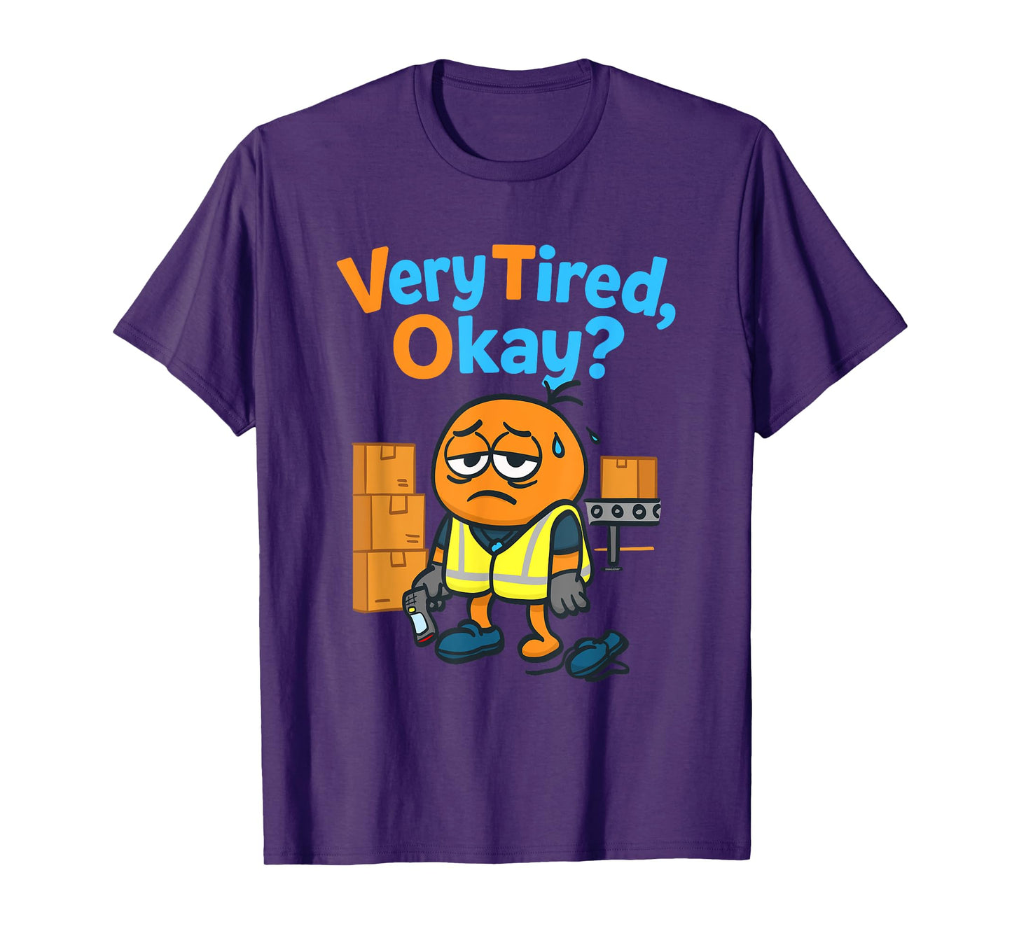 Worker Warehouse Coworker VTO Associate Very Tired Okay T-Shirt