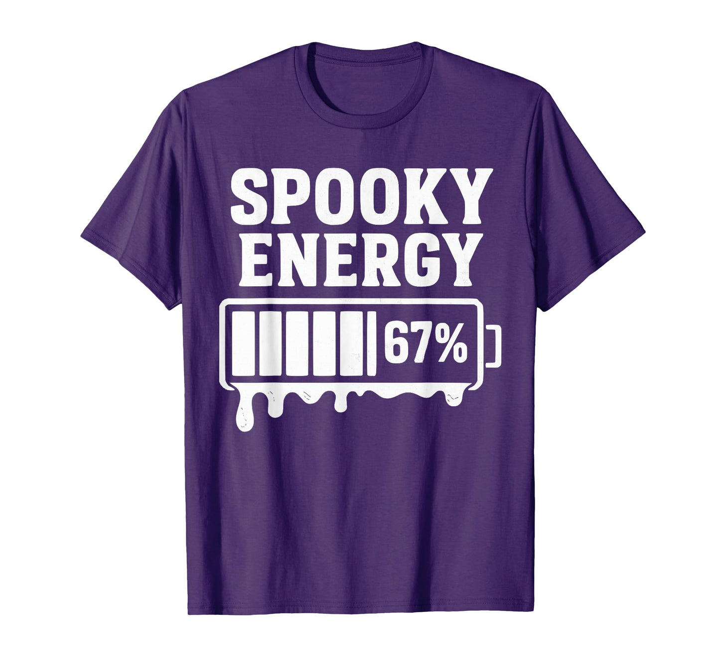 67 Halloween Spooky Energy Brainrot Meme Six Seven Boys Kids T-Shirt