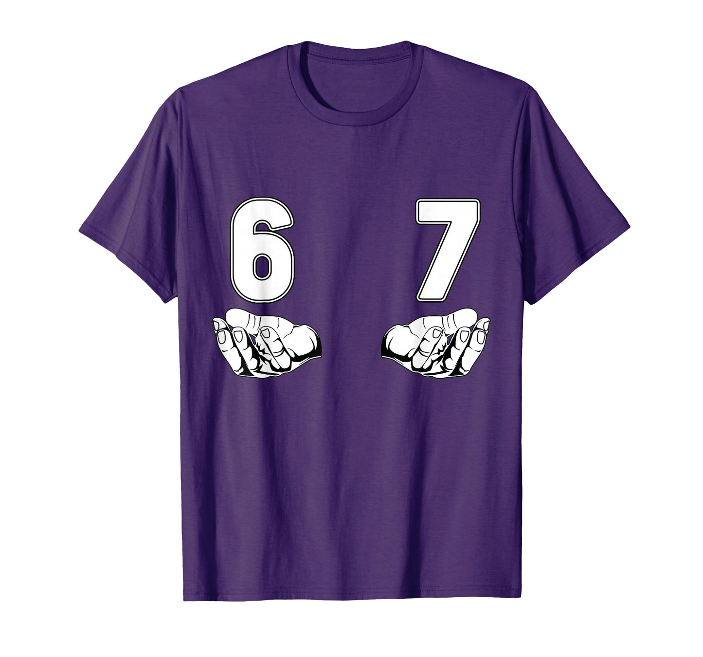 Funny Six Seven gen Alpha Slang Meme 6 7 Costume T-Shirt