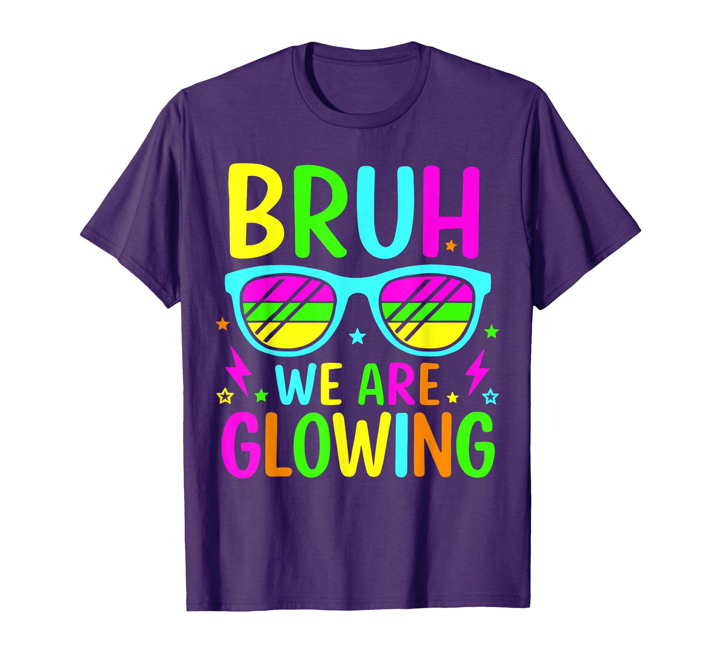 Bruh We are Glowing in My Glowing Era Group Team Party Squad T-Shirt