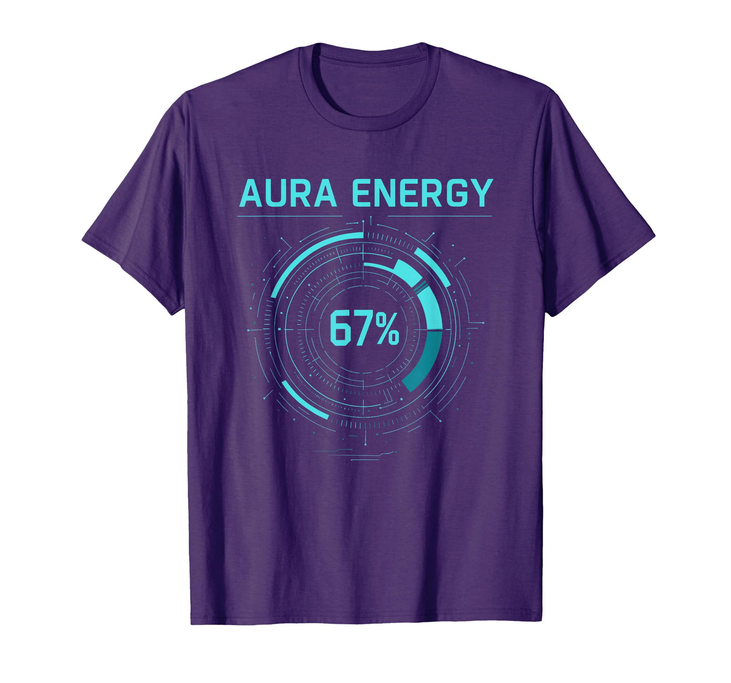 Funny Six Seven Meme Gen Alpha Slang Aura Energy T-Shirt