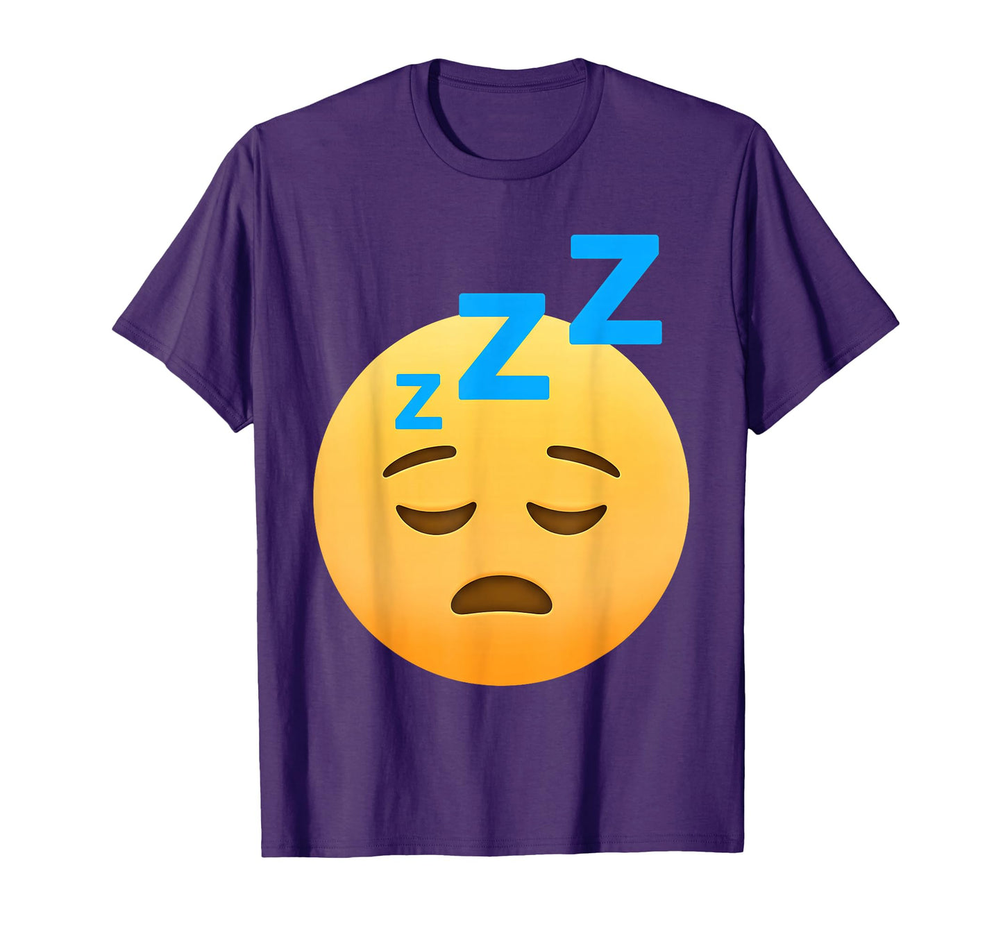 Funny Sleeping Emoticon Sleep Face Snoring Zzz Sleepy Face T-Shirt