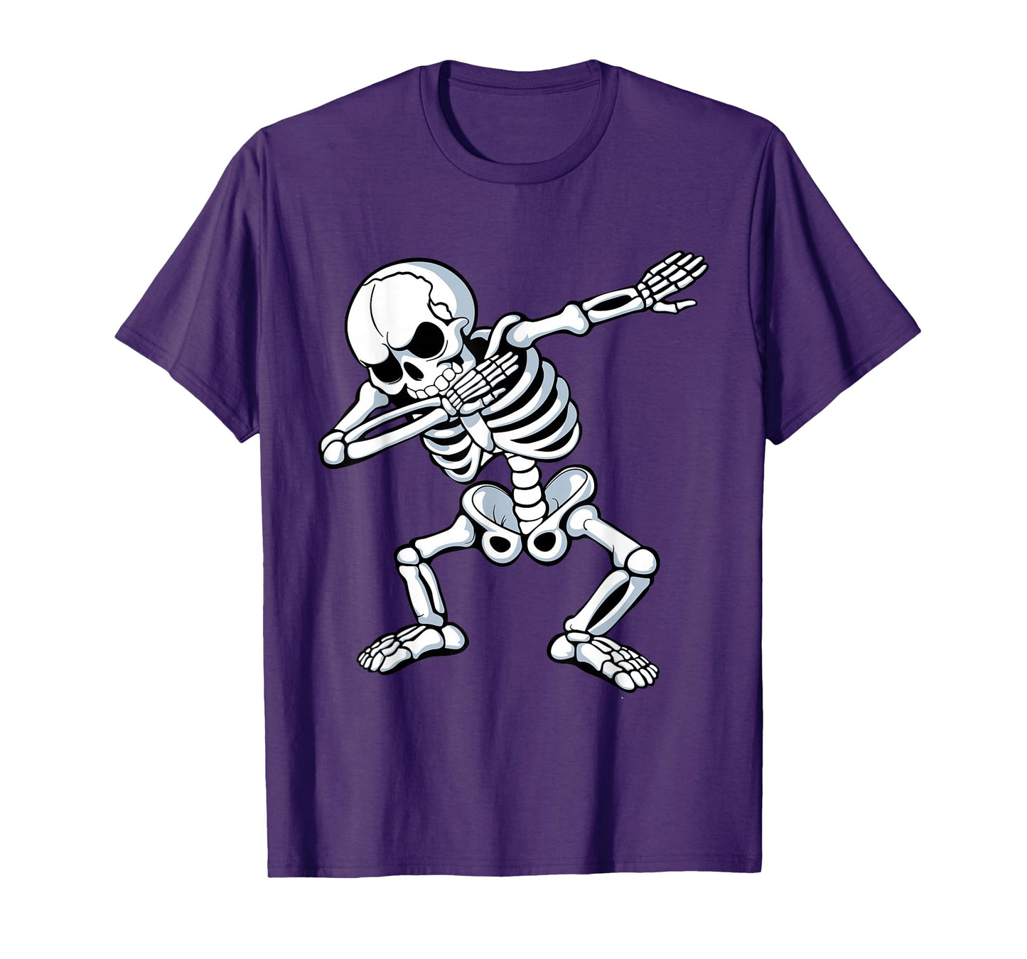 Dabbing Skeleton Spooky Dab Dancing Men Kids Boys Halloween T-Shirt