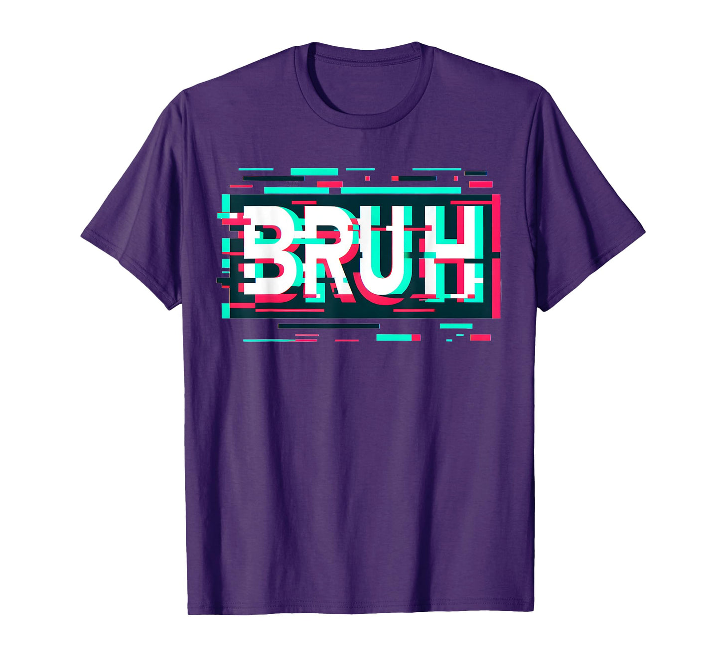 Glitch Aesthetic Gamer Bruh Meme Boys Mens Funny Saying T-Shirt