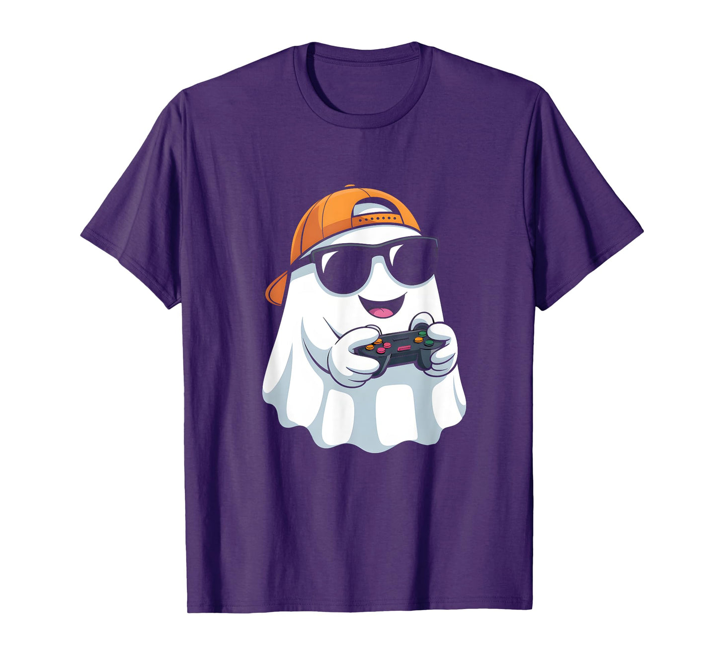 Halloween Boys Kids Ghost Gamer Scary Costume Gaming Men T-Shirt