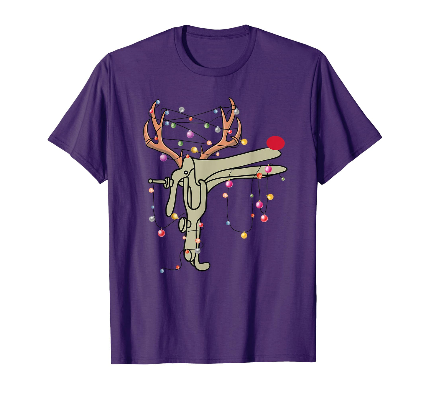 Reindeer Speculum Nurse Funny Christmas OBGYN Nurse Party T-Shirt