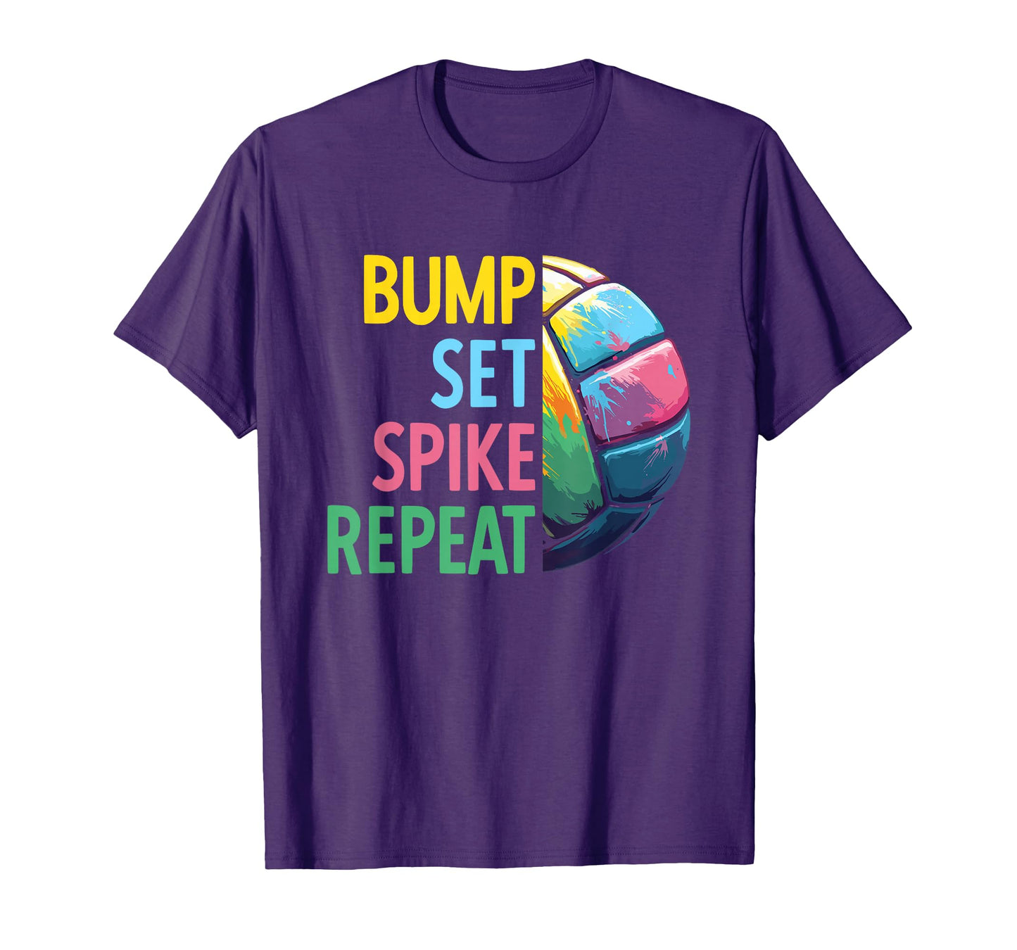 Bump Set Spike Repeat | Volleyball For Teen Girls & Women T-Shirt