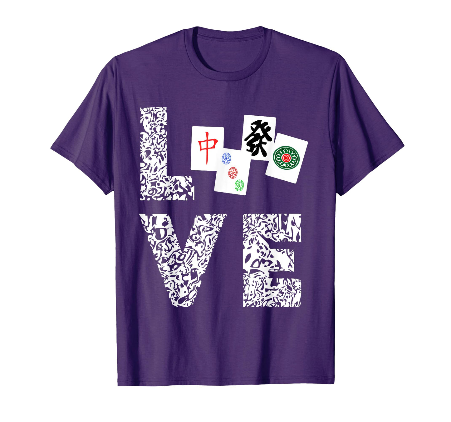 Mahjong Love Playing Chinese Game Mah Jongg Player T-Shirt T-Shirt
