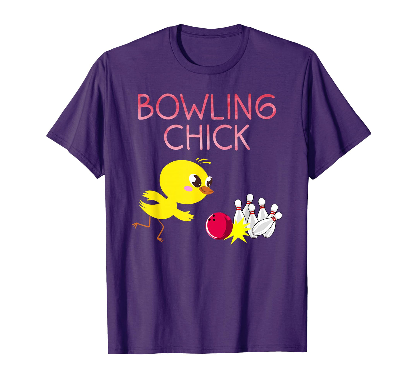 Funny Bowling Design for Girls Women Bowler Bowling Lover T-Shirt