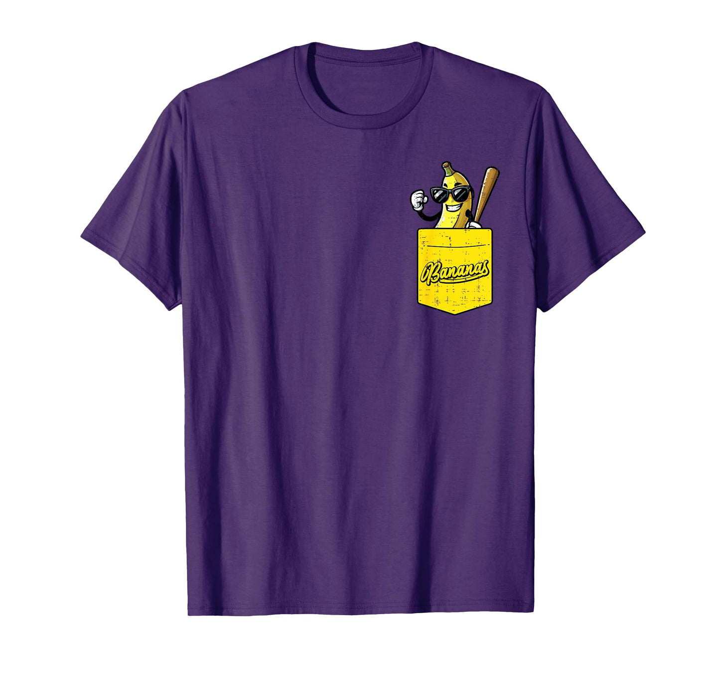 Banana Pocket Fruit Men Boys Kids Women T-Shirt