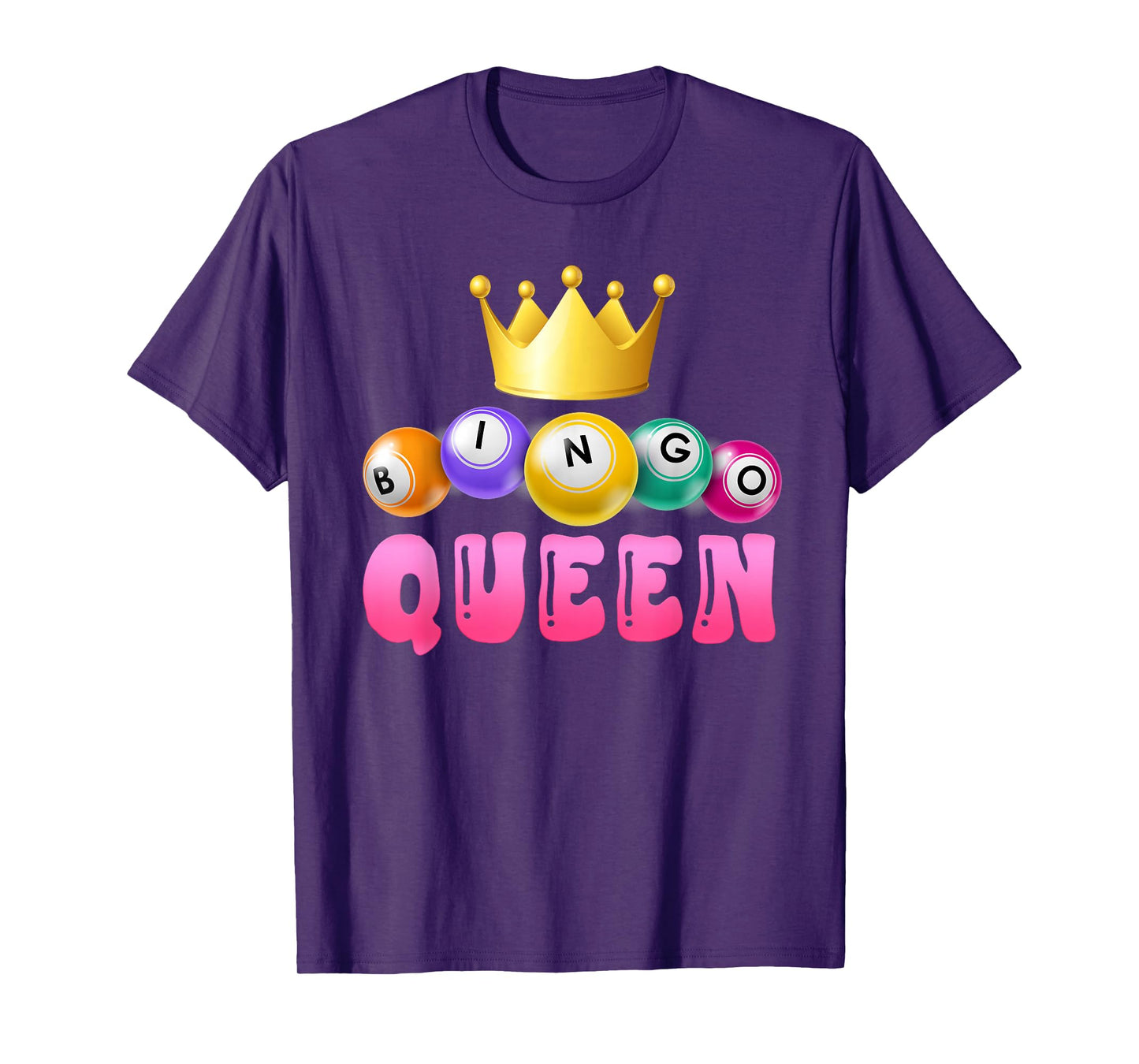 BINGO QUEEN Bingo Player Bingo Lover Bingo T-Shirt