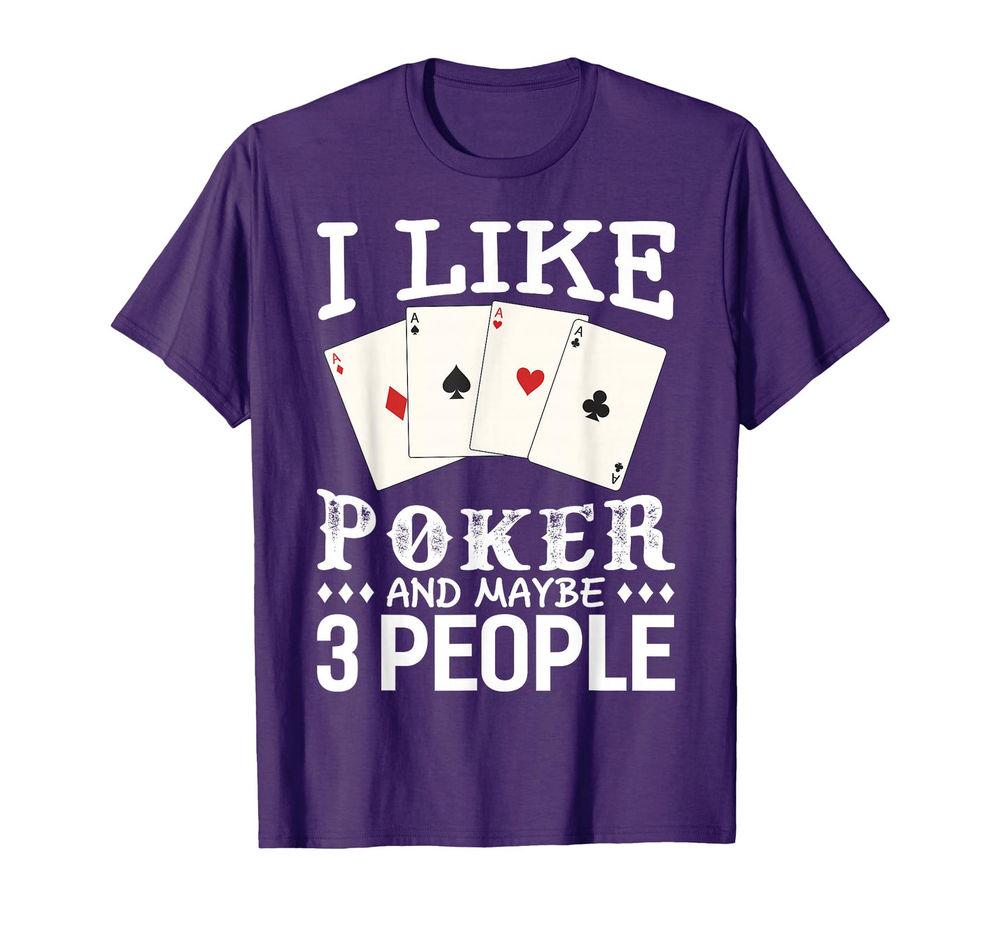 Poker Game Gift Tees Unisex Poker T-Shirt Black Small Crew Neck Short Sleeve Letter Print Modern Poker Humor Gift