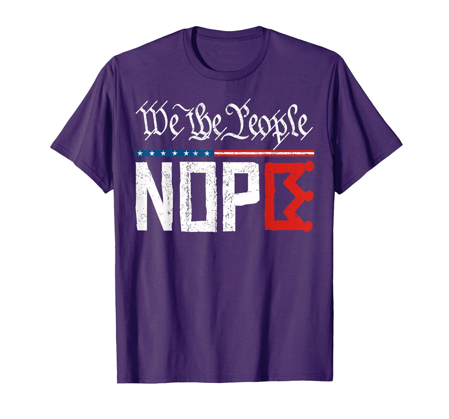 We The People No Kings Political Protest Sign T-Shirt