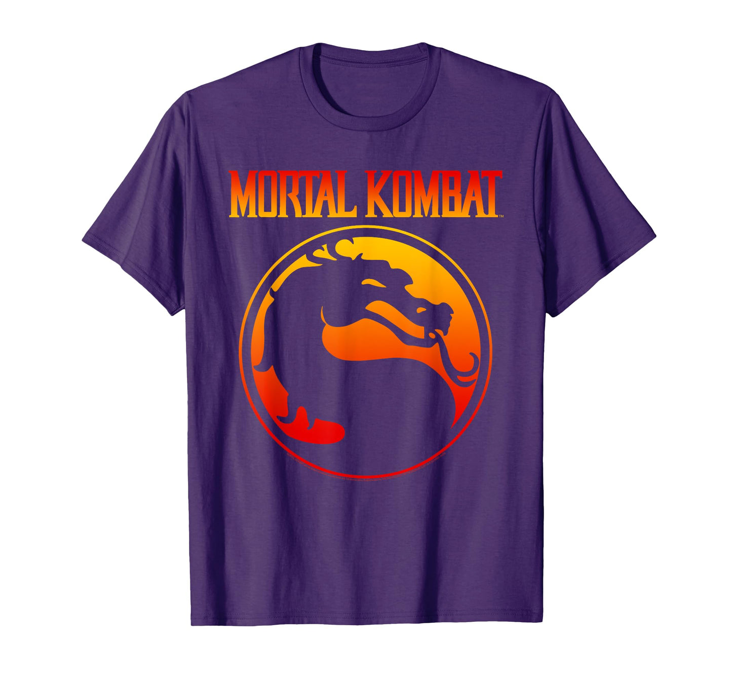 Mortal Kombat Klassic Dragon Gradient Logo Video Game T-Shirt