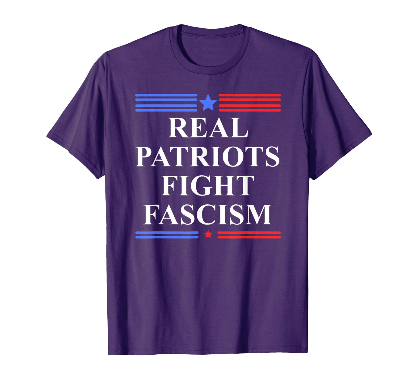 Real Patriots Fight Fascism Resist No Kings Defend Democracy T-Shirt