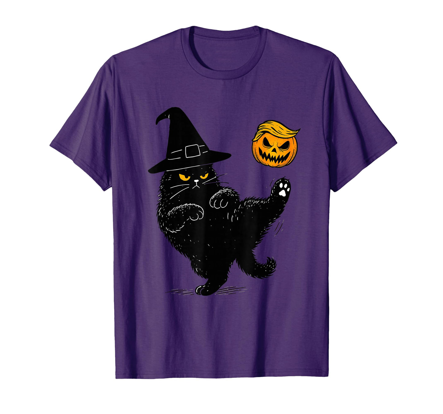 No Kings Halloween Cat T-Shirt