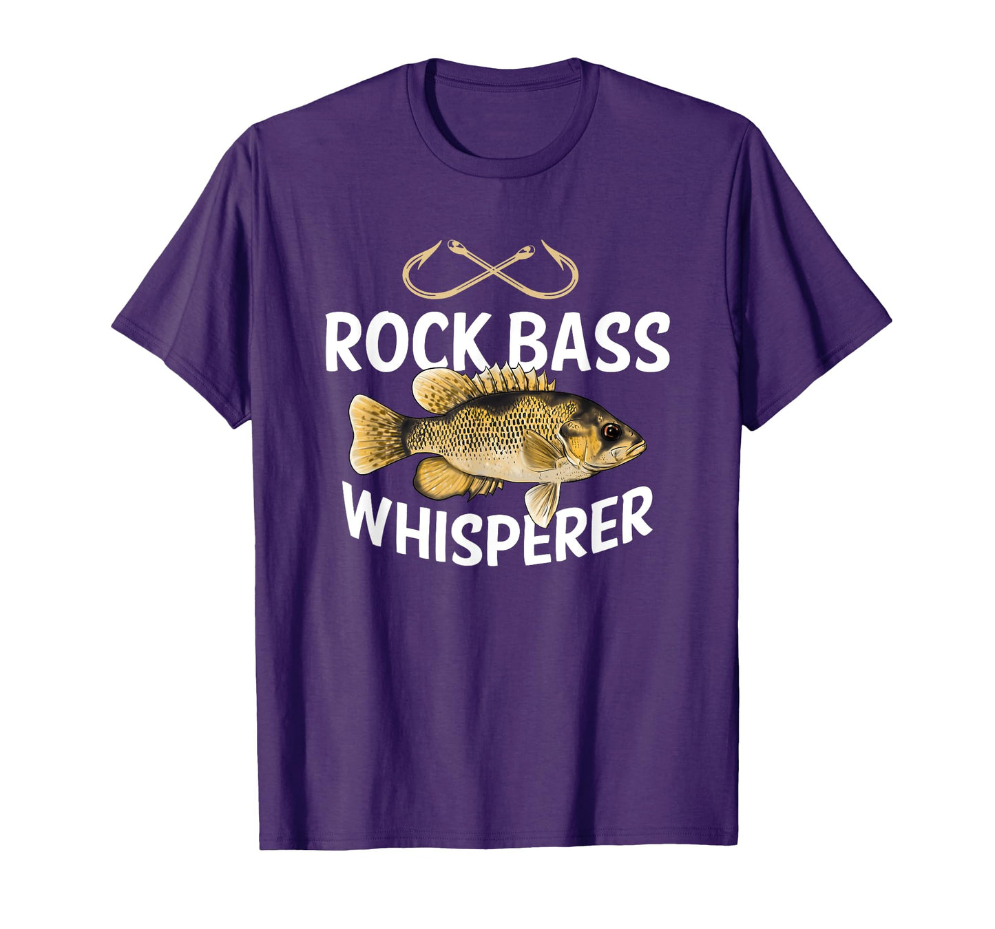 Funny Rock Bass Fishing Freshwater Fish Graphic T-Shirt