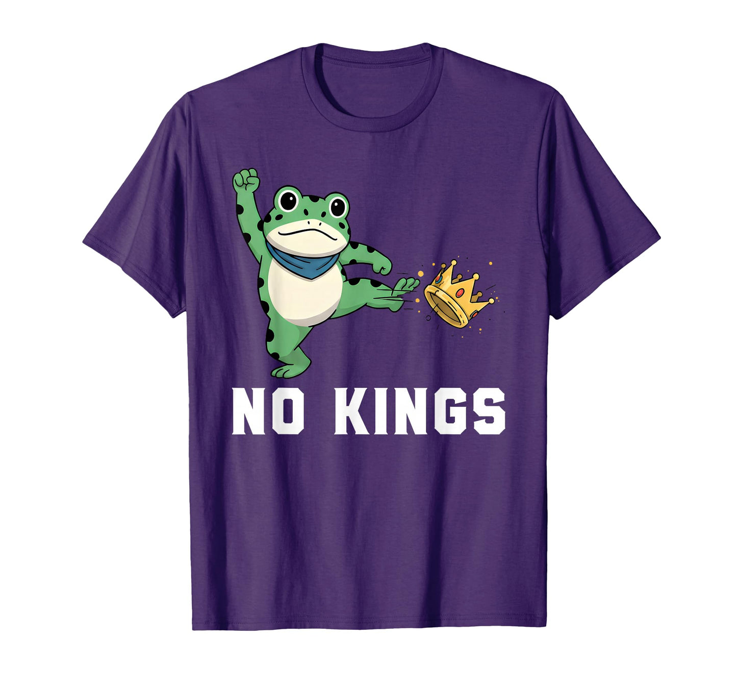 NO Kings Portland Frog Protest Slogan - Resist Statement USA T-Shirt