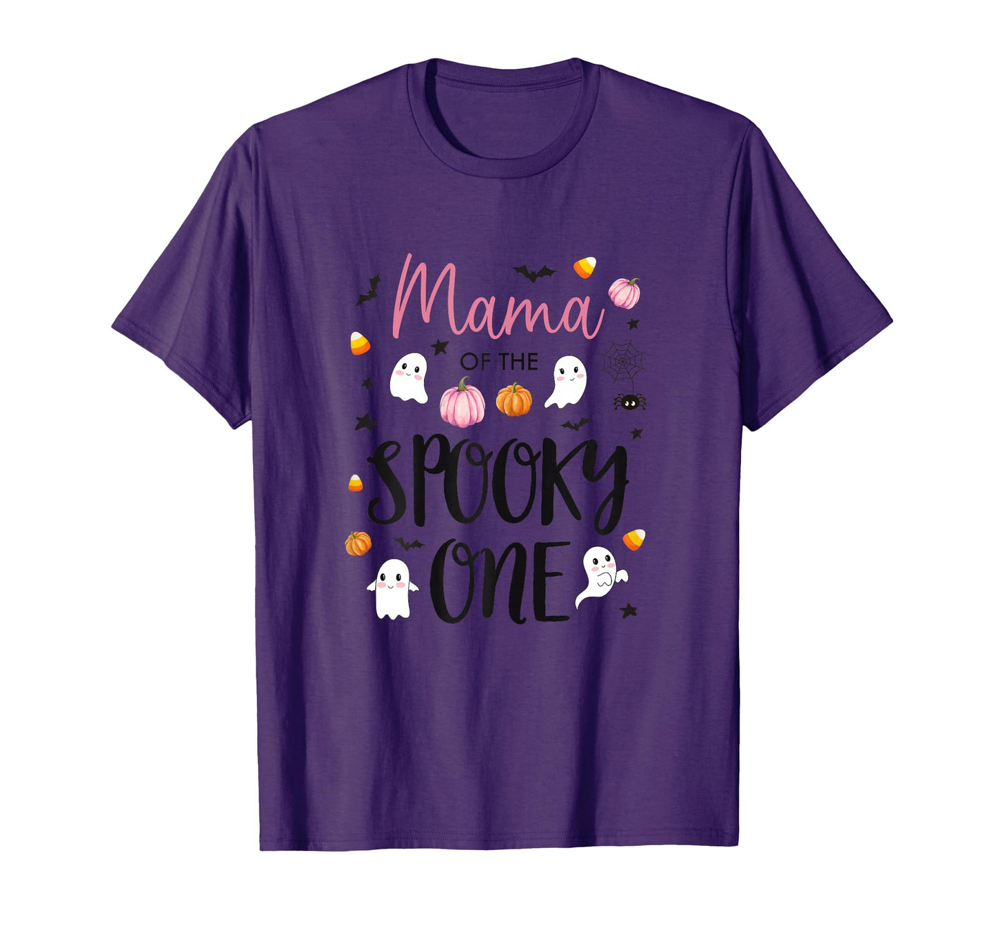 Mama of The Spooky One Girl 1st Birthday Pink Halloween Cute T-Shirt