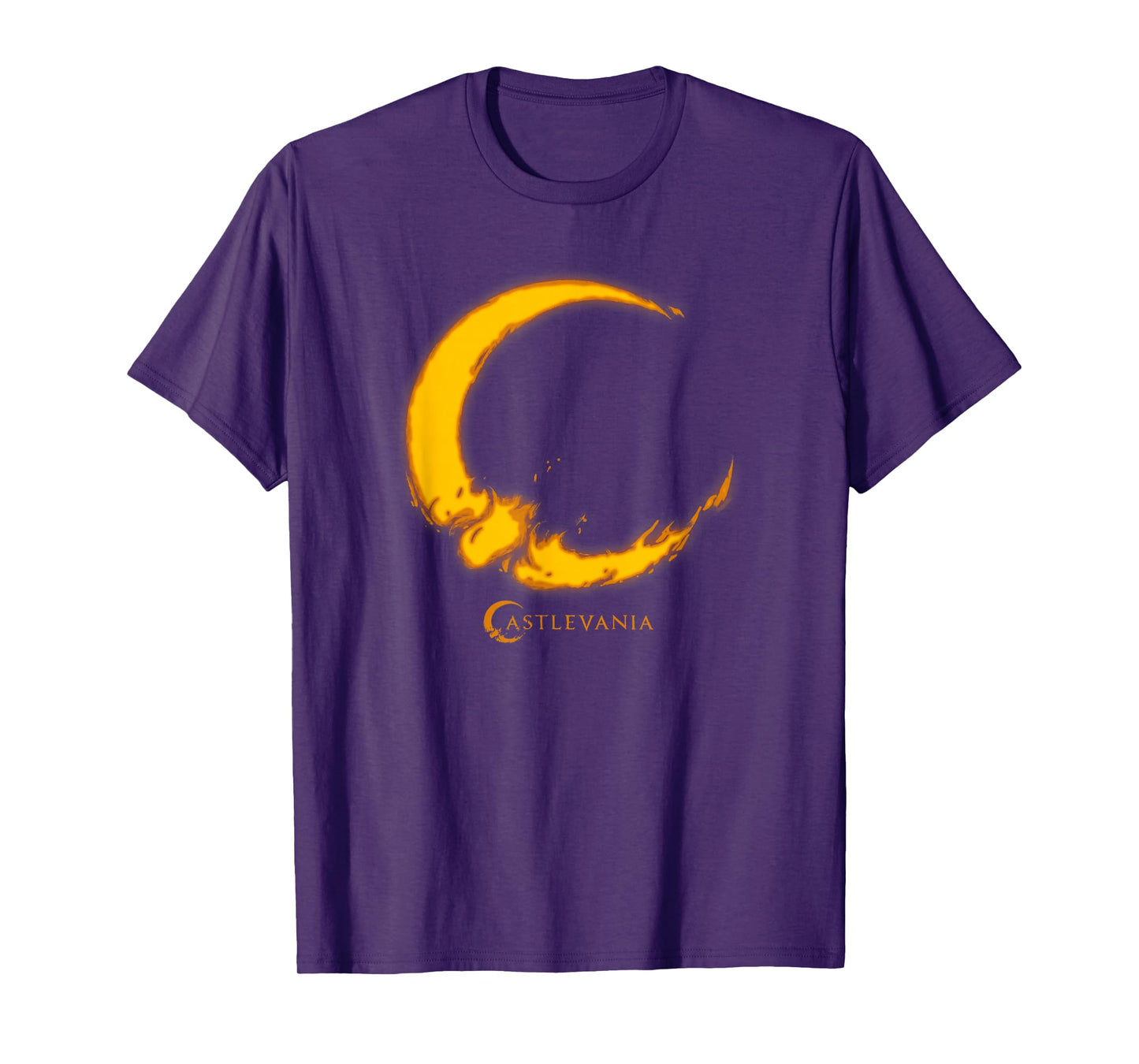 Castlevania Crescent Moon Fire Logo T-Shirt