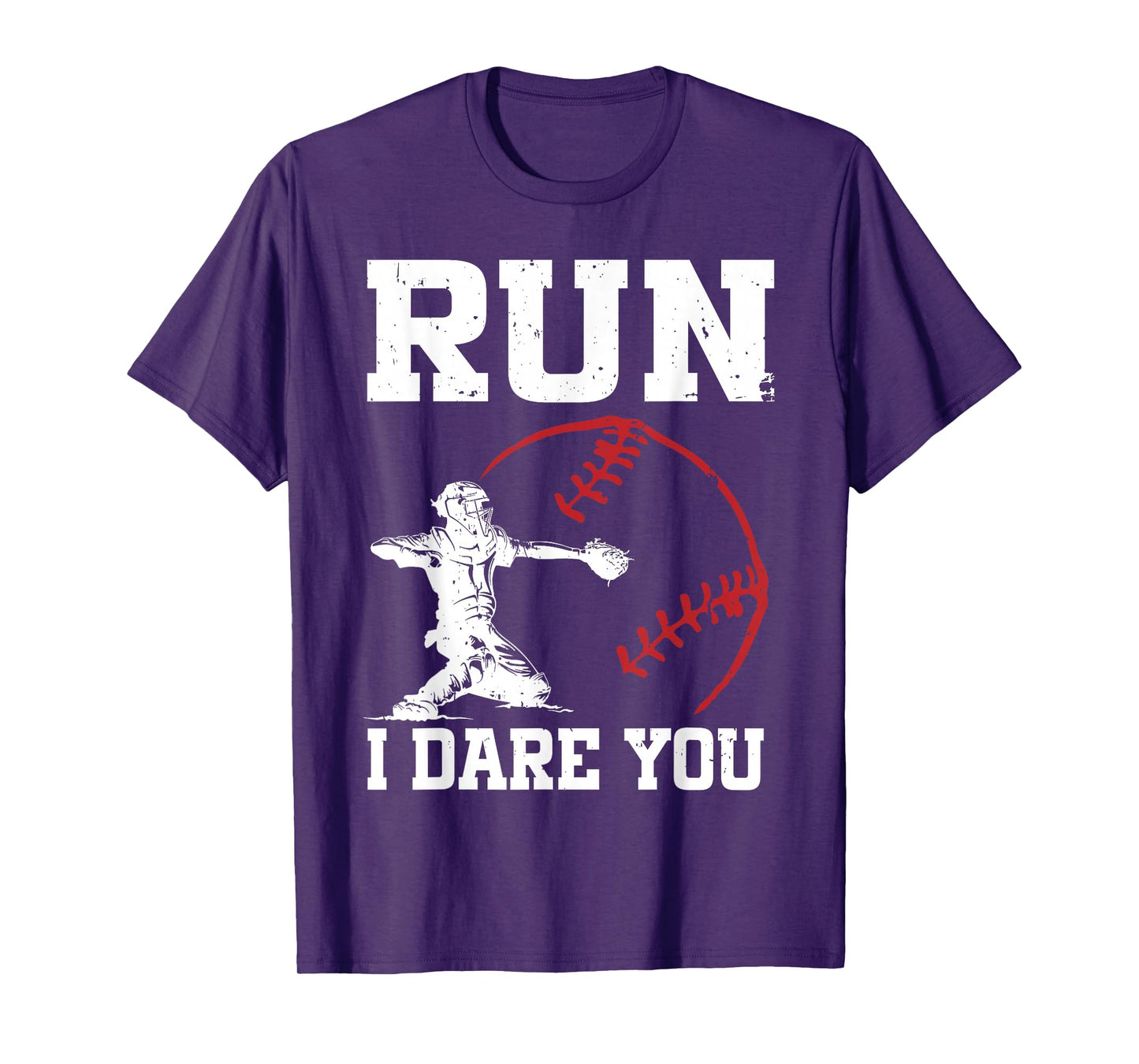 Steal I Dare You Baseball Catcher Player Sports Fan Game Day T-Shirt