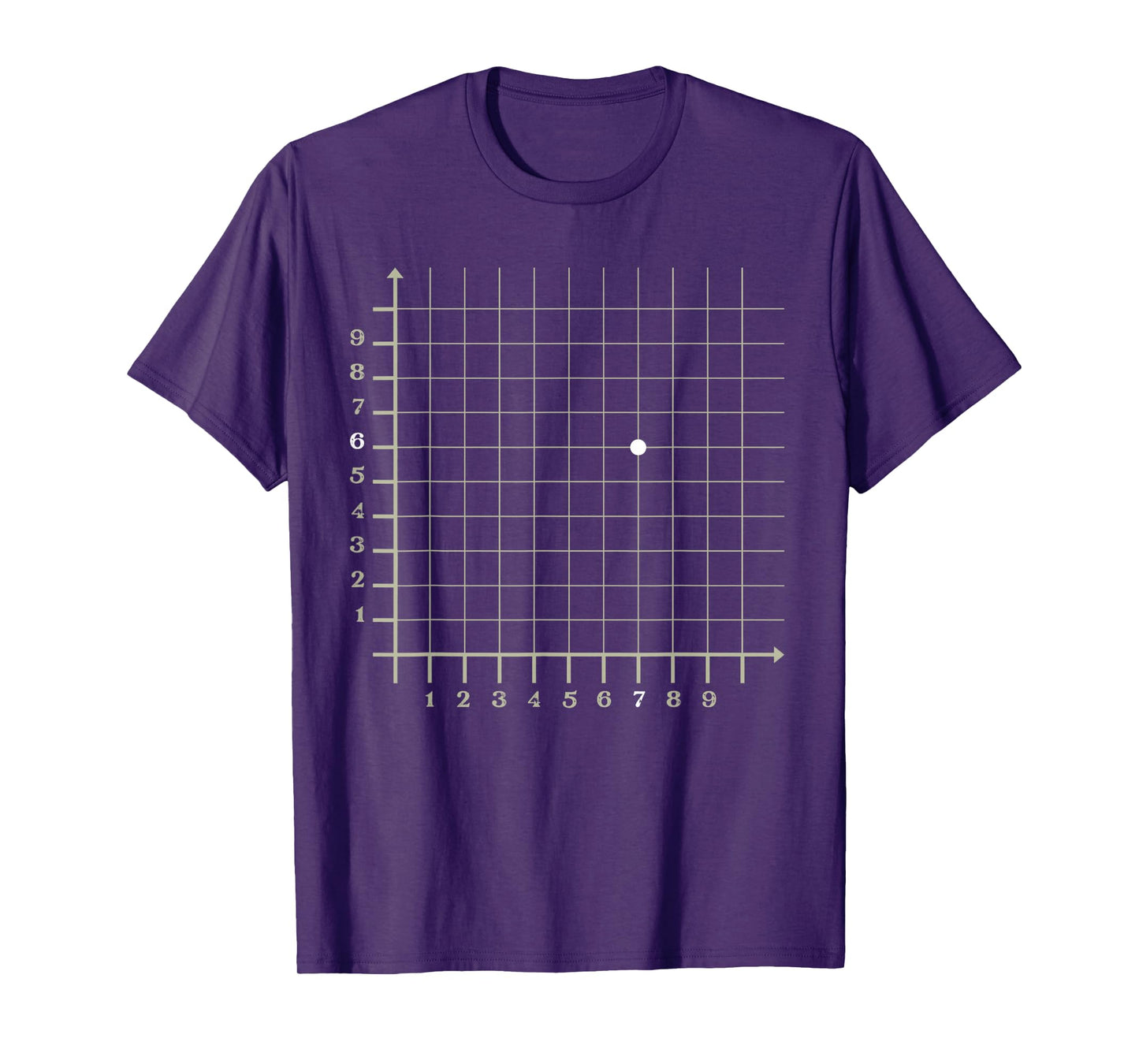 Coordinate 67 Grid Funny Math Science Teacher Boys Kids Math T-Shirt