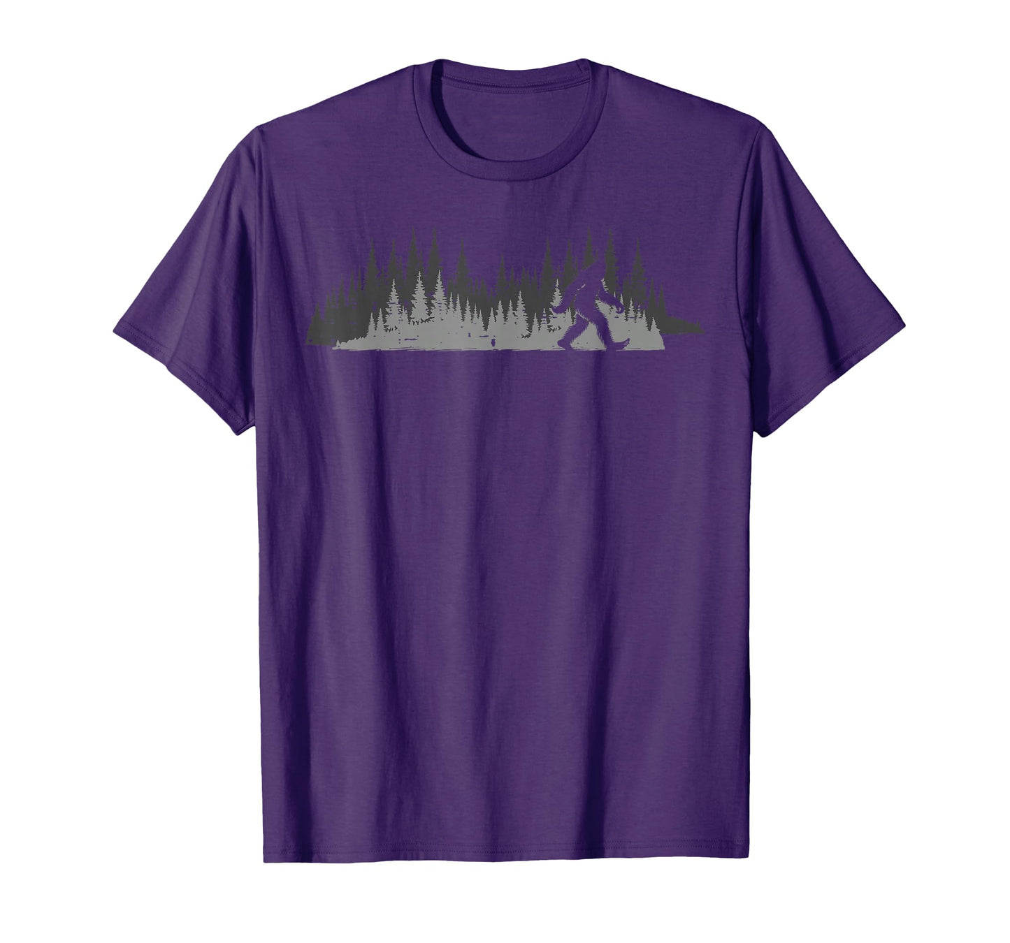 Bigfoot Walking Forest Sasquatch Woods Parks Women Men Kids T-Shirt