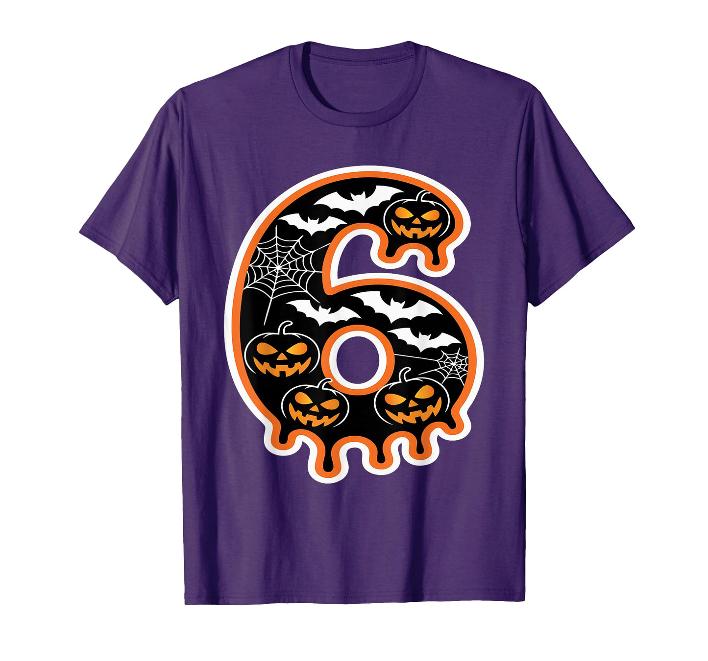 Funny Halloween Number Six Costume Couple Matching Design T-Shirt