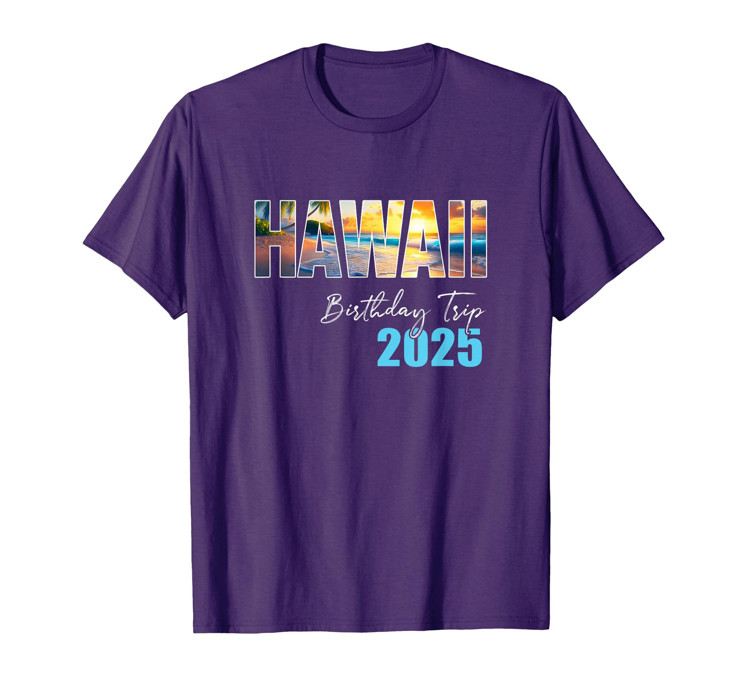 Hawaii Birthday Trip 2025 Vacation Party Crew Cruise T-Shirt