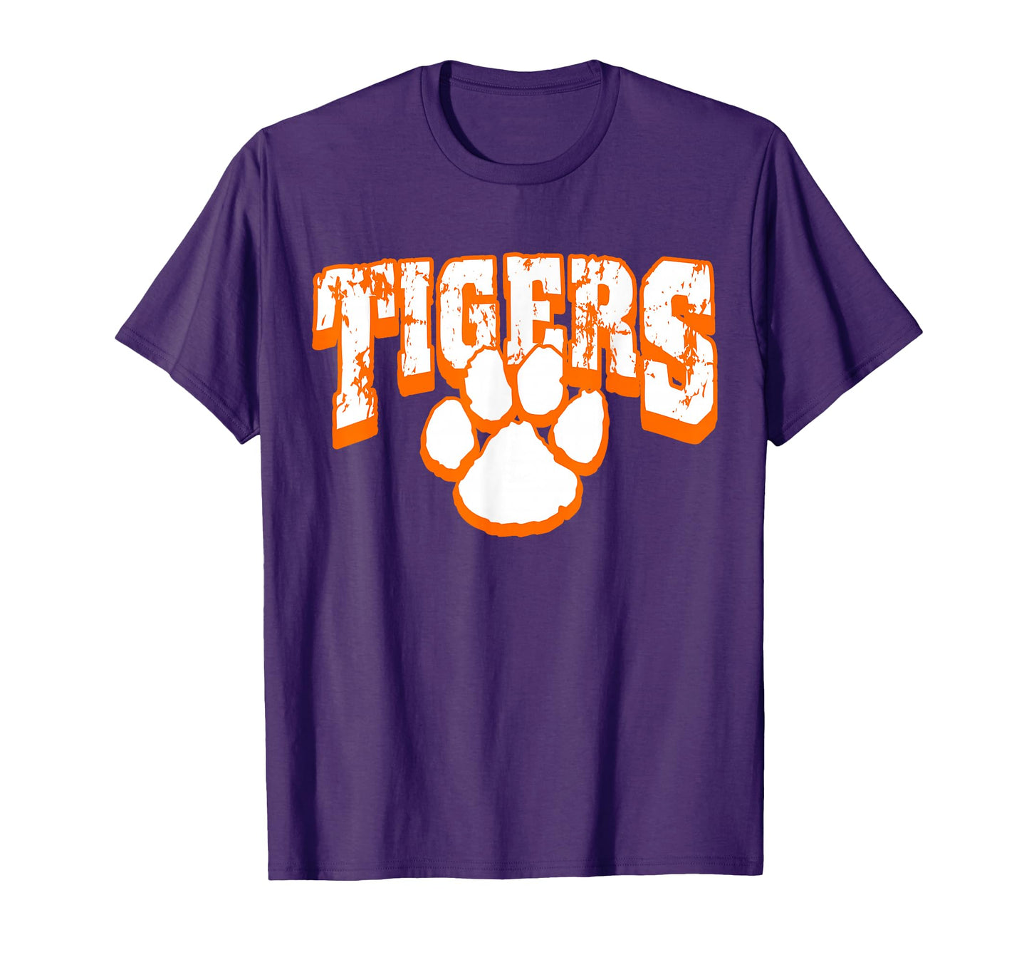 Tigers School Spirit Mascot Back To School Orange T-Shirt