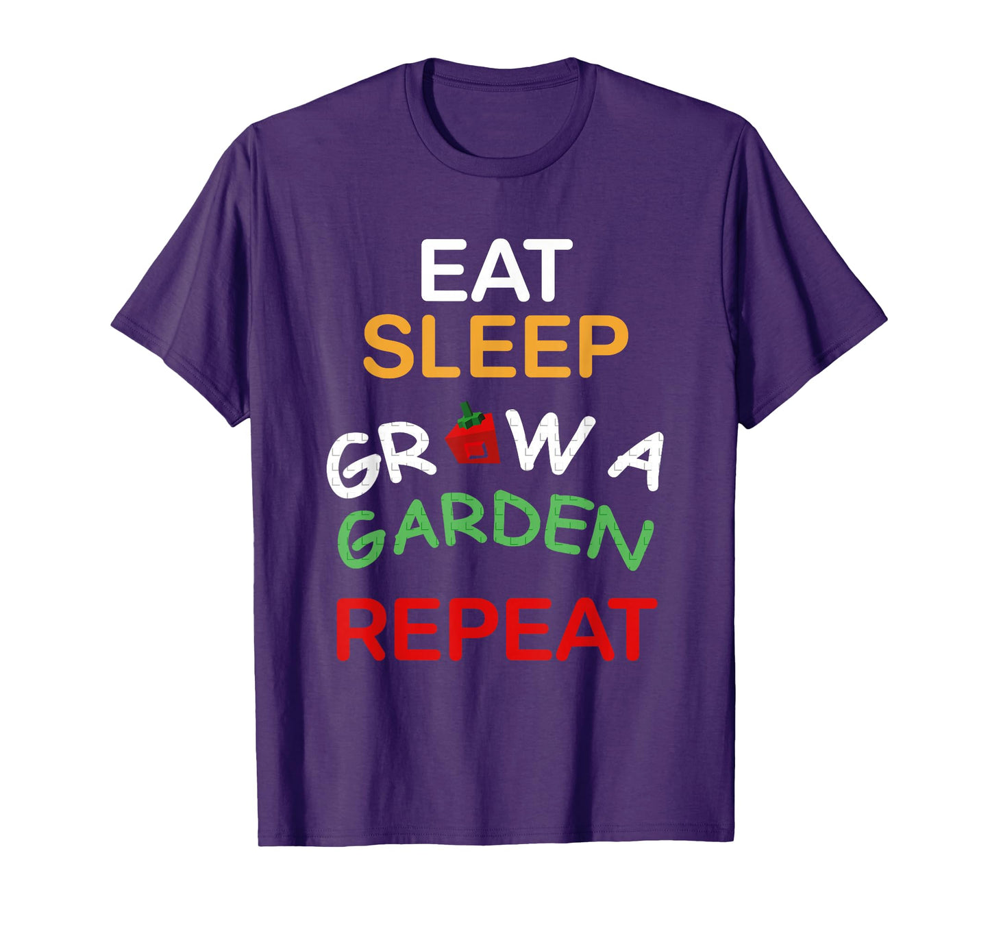 Funny Eat Sleep Grow A Garden Repeat Gamer Design T-Shirt