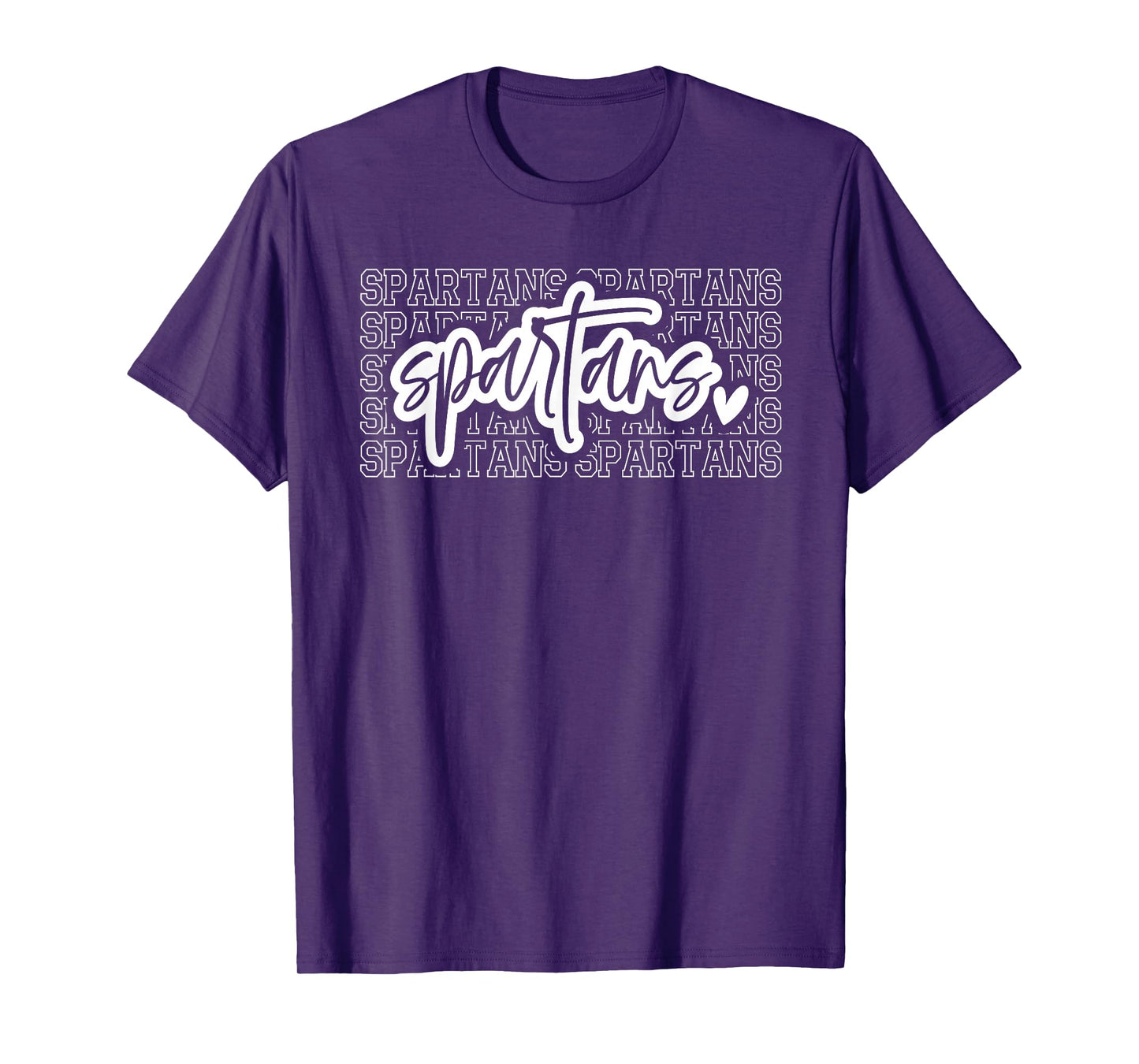 Cute Heart Spartans Sports Mascot - For Spartans Team Fan T-Shirt