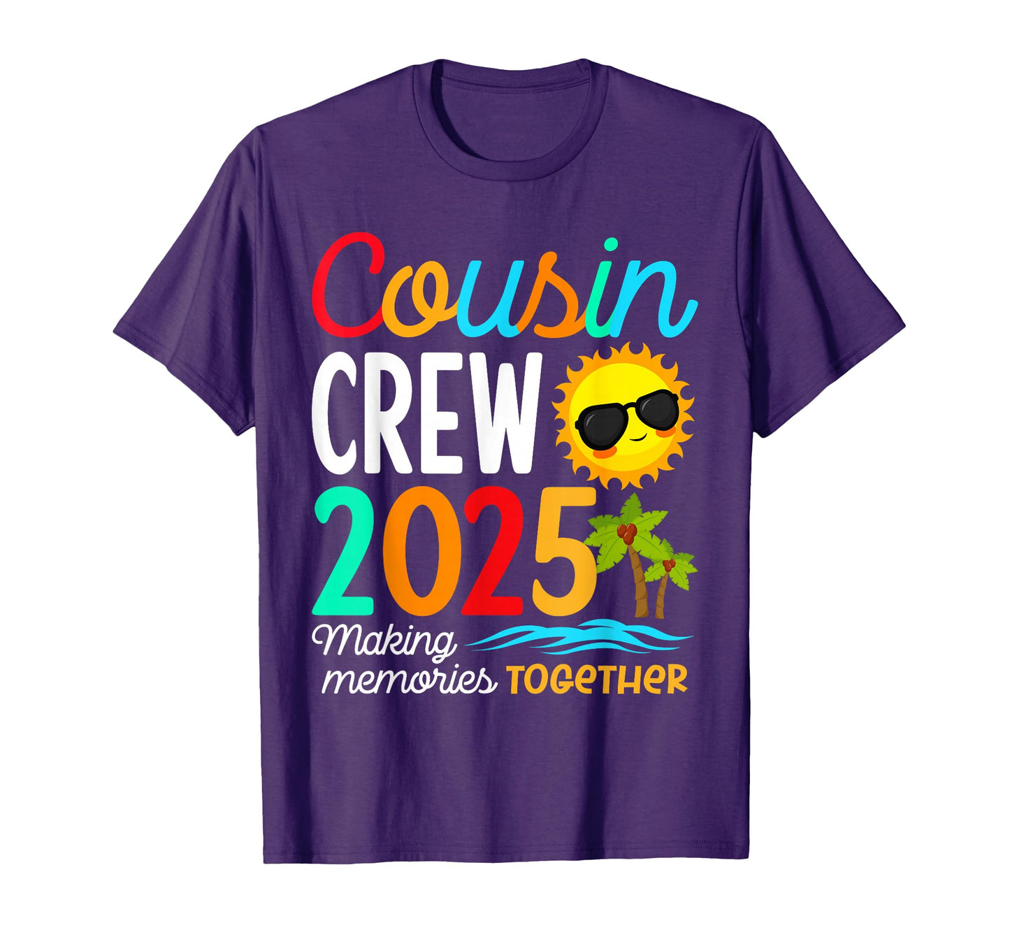 Cousin Crew 2025 Summer Vacation Beach Family Trip Matching T-Shirt