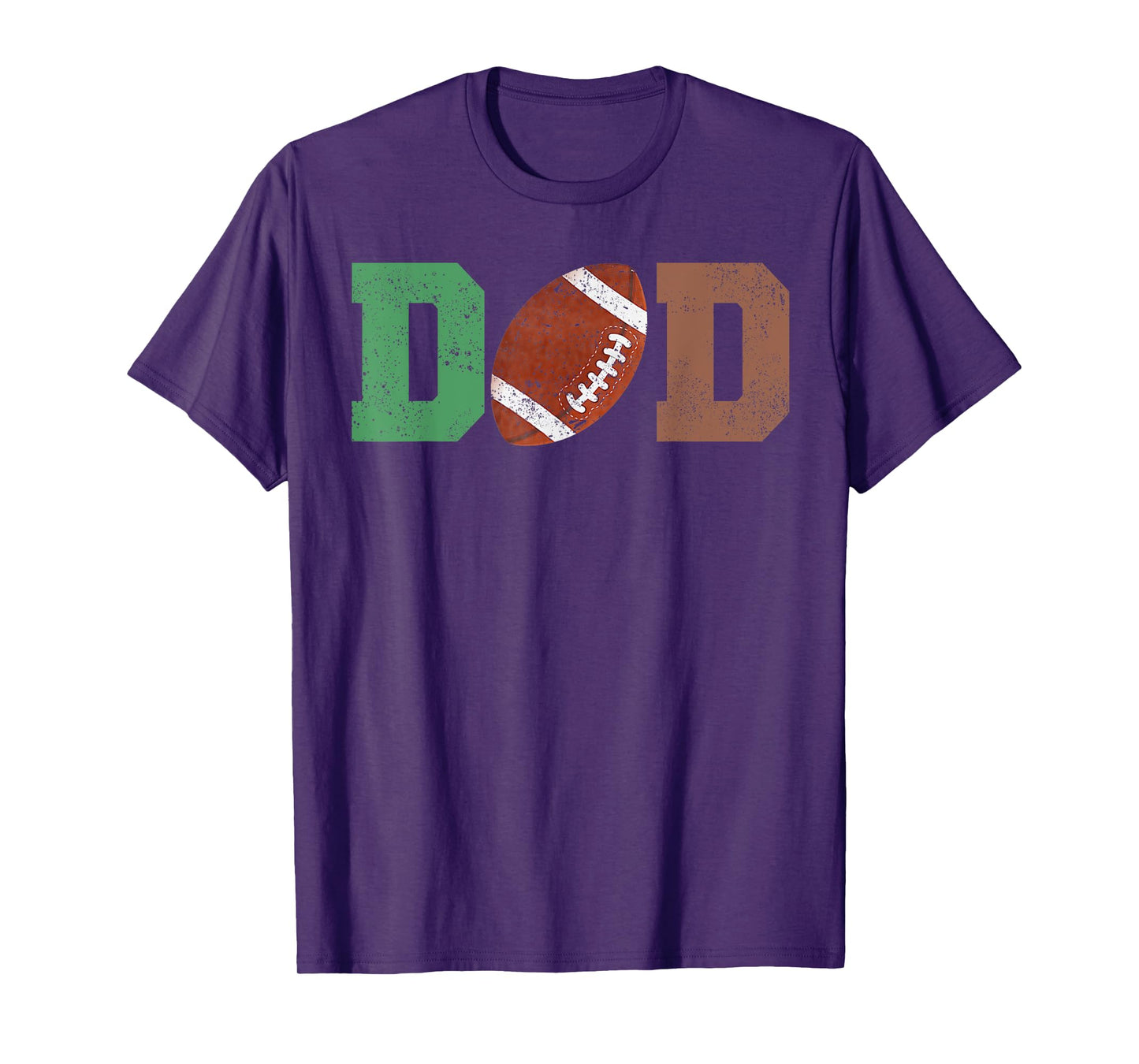 Dad of the 1 Year old Football 1st Year Down Birthday Party T-Shirt