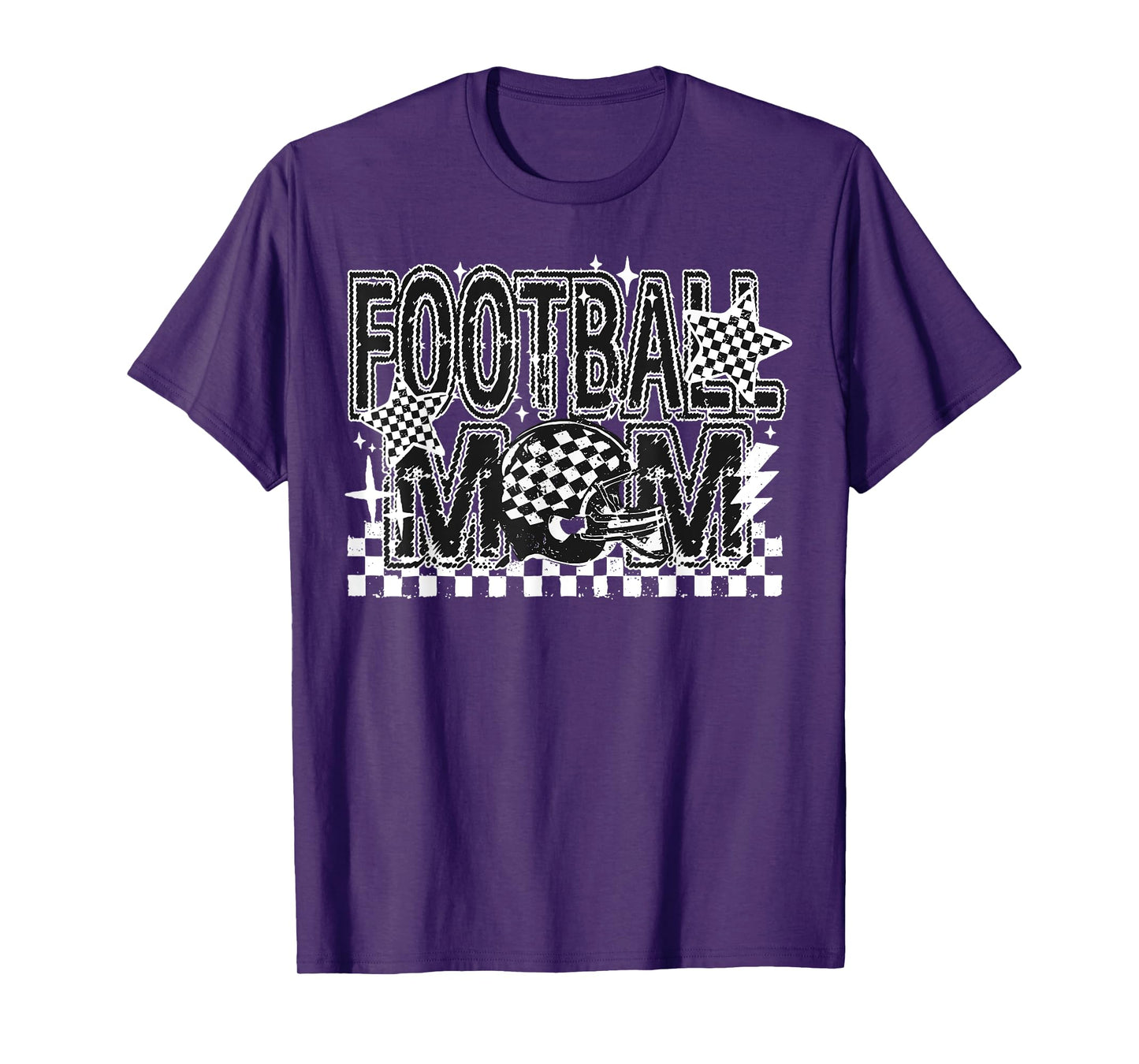 Football Mama Fall Retro Football Mom Game Day Cheer Season T-Shirt