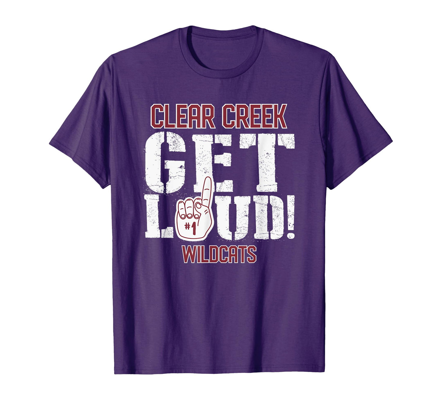 Clear Creek High School GET LOUD Wildcats T-Shirt