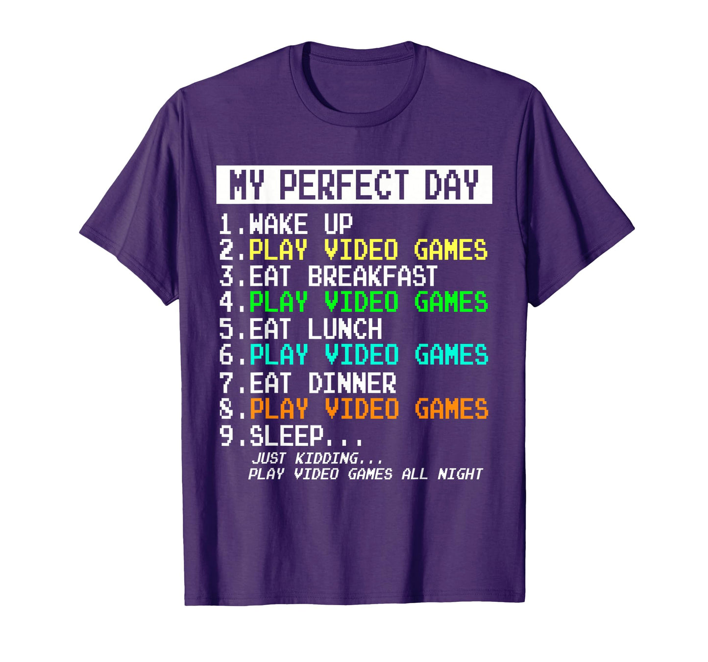Gaming Apparel Video Game Gamer Gifts Men Boy Funny Humor T-Shirt