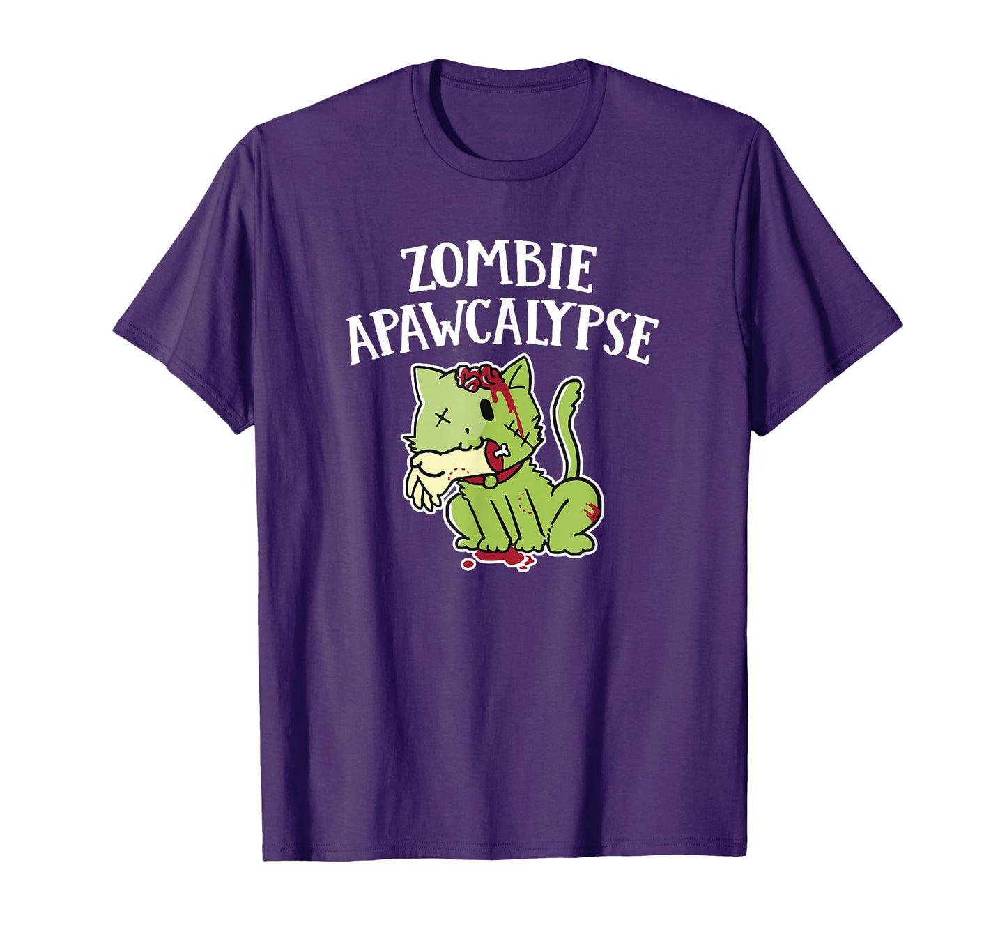 Zombie Apawcalypse Cute Kitten Zombie T Shirt T-Shirt