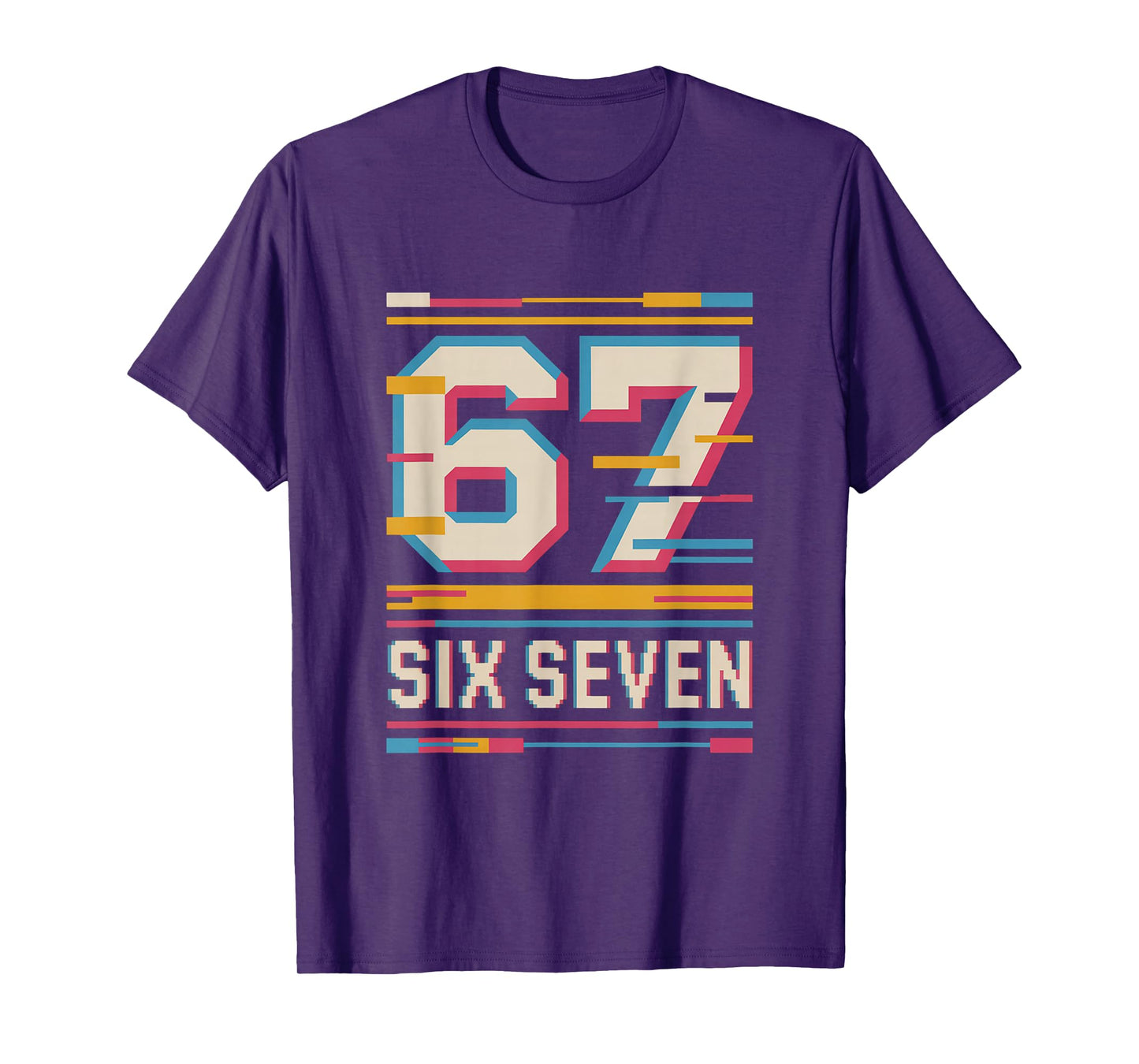 Funny Six Seven 6 7 Meme T-Shirt