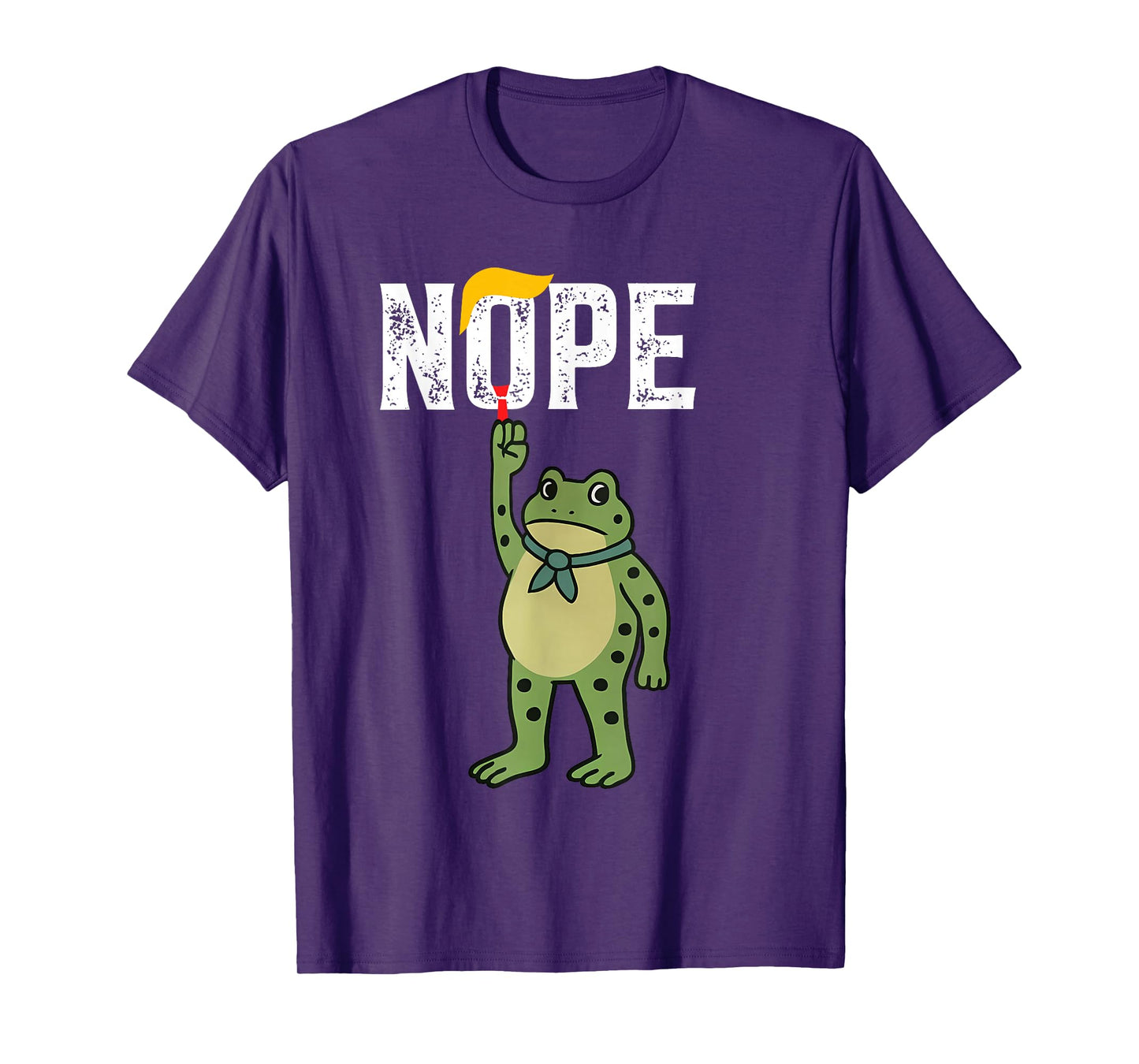Nope Funny No Kings - Portland Frog Protest T-Shirt