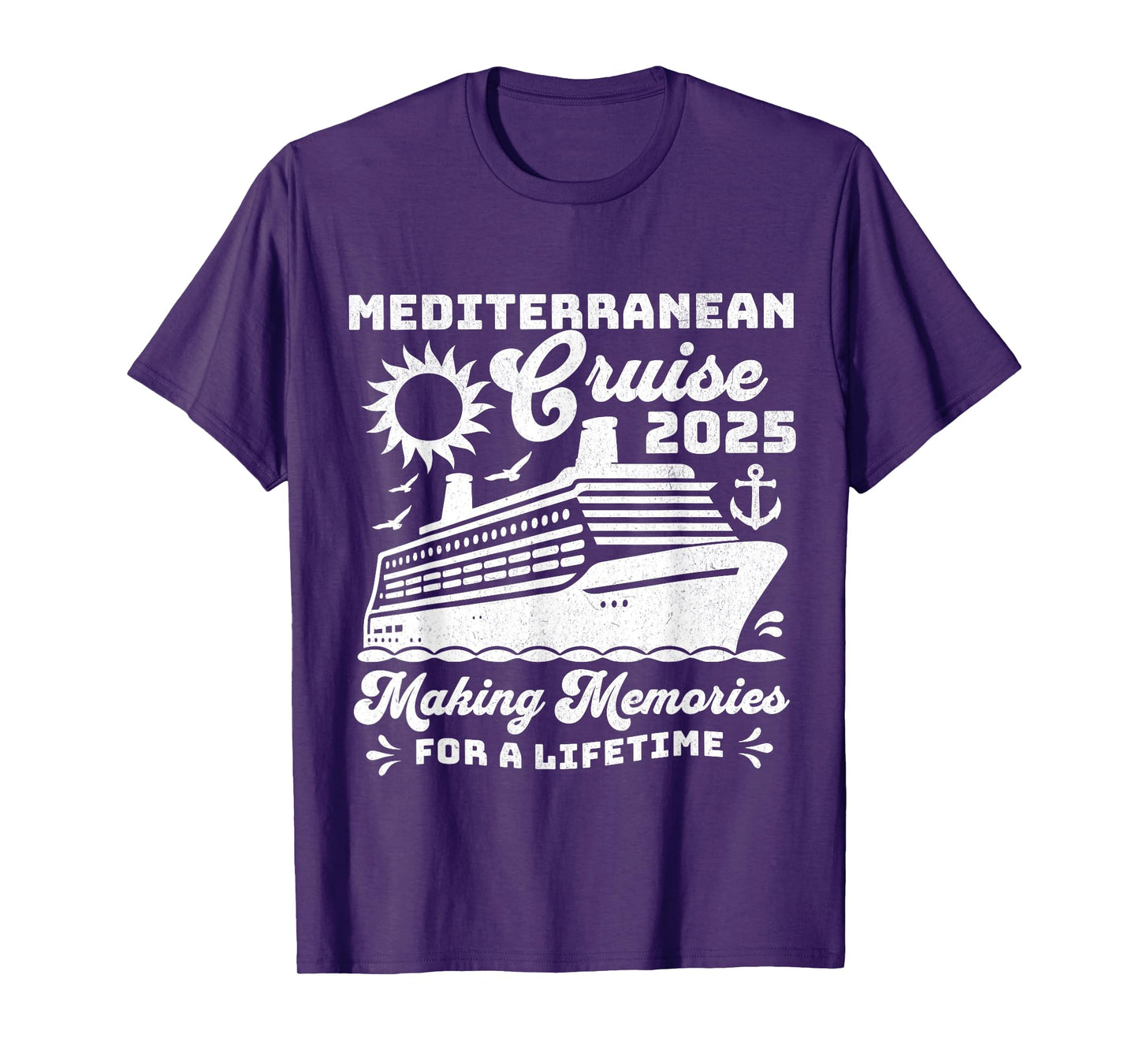 Mediterranean Cruise 2025 Matching Family Group Vacation T-Shirt