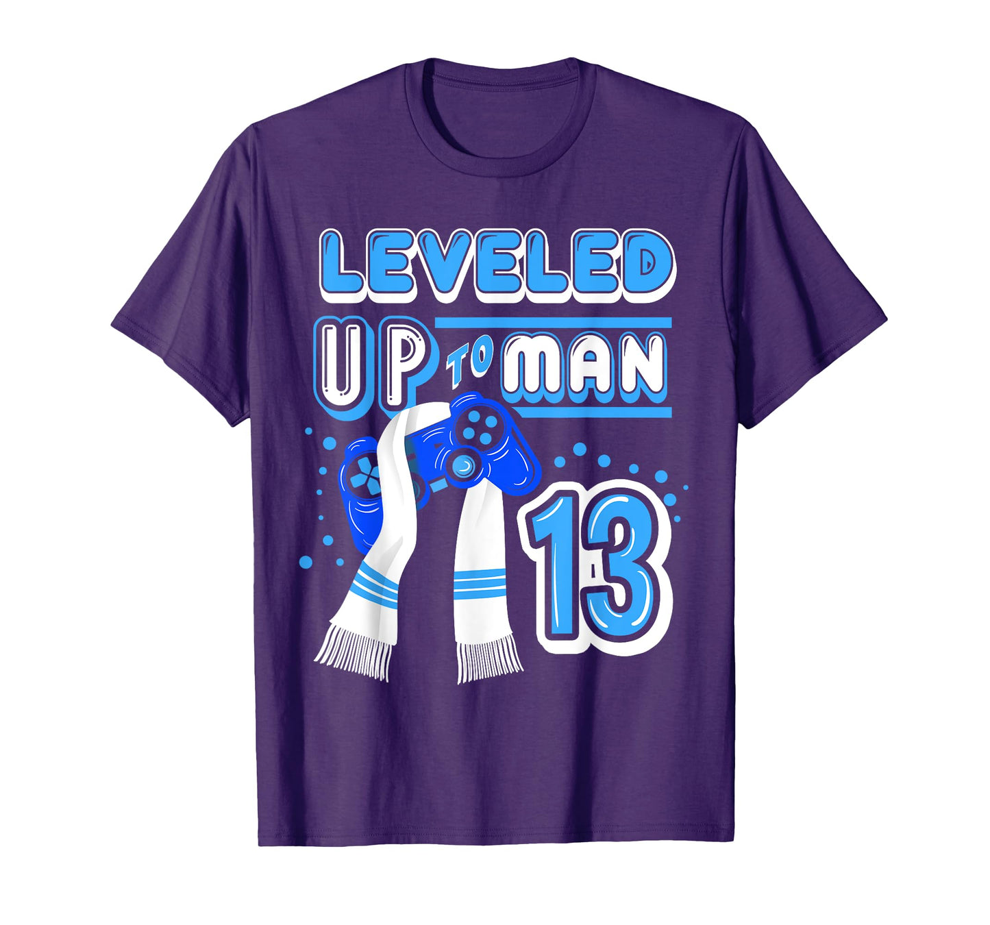 Bar Mitzvah Leveled Up to Man Gamer T-Shirt