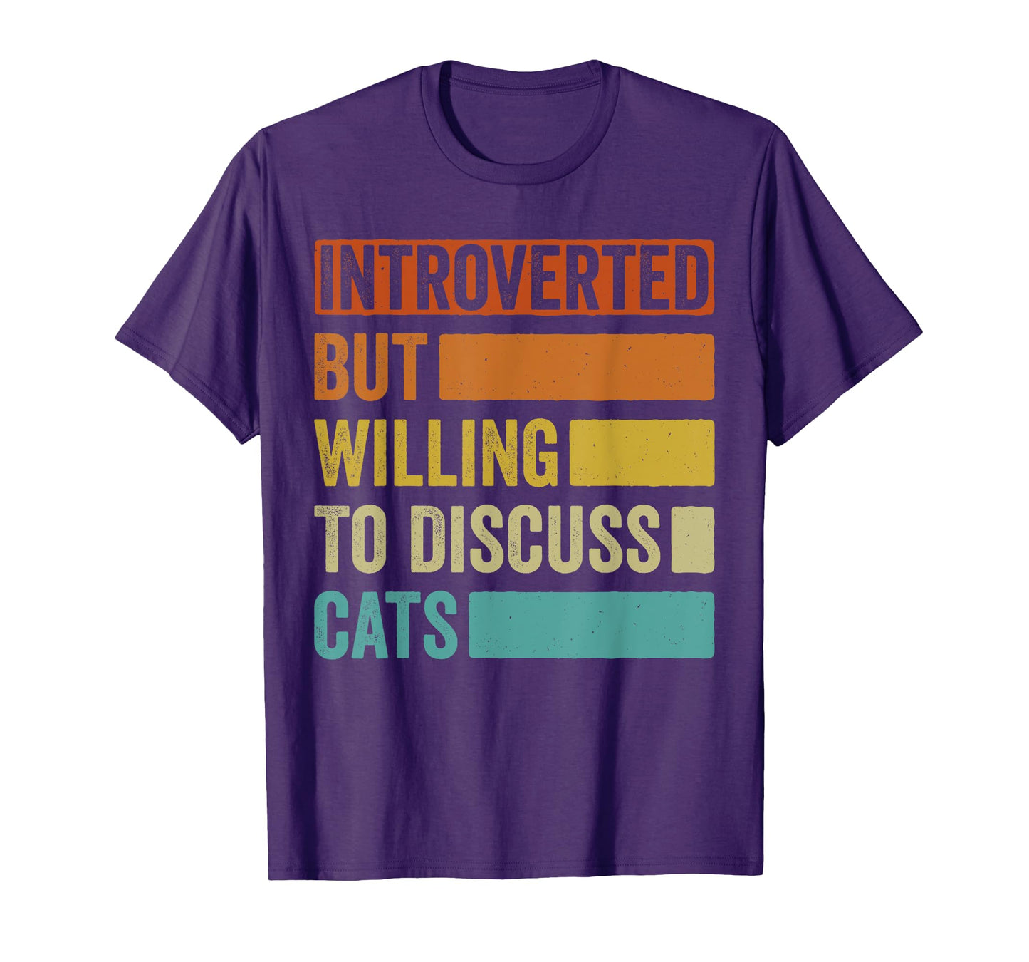 Introverted But Willing To Discuss cats T-Shirt